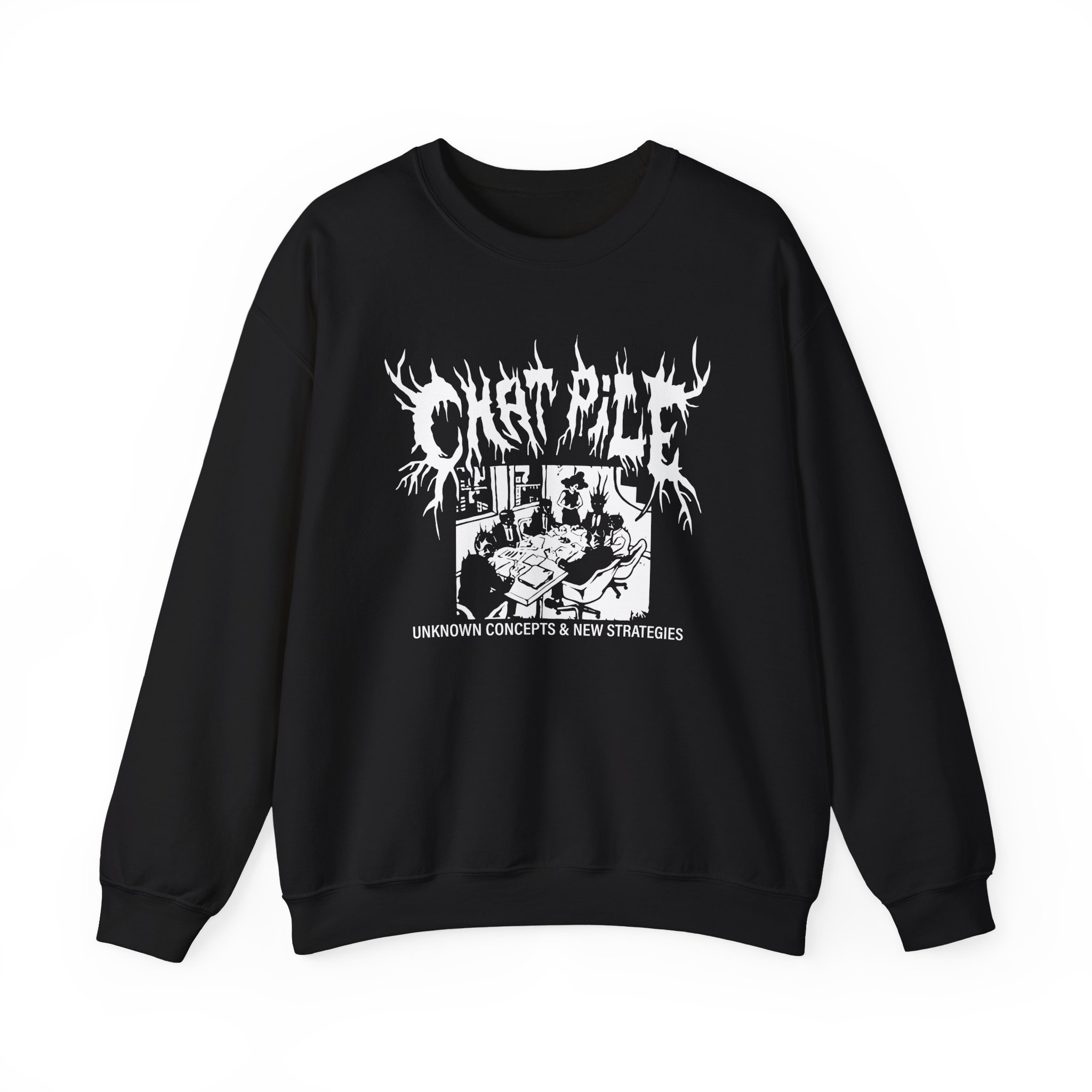 Chat Pile Show Poster Los Angeles Unisex Heavy Blend™ Crewneck Sweatshirt