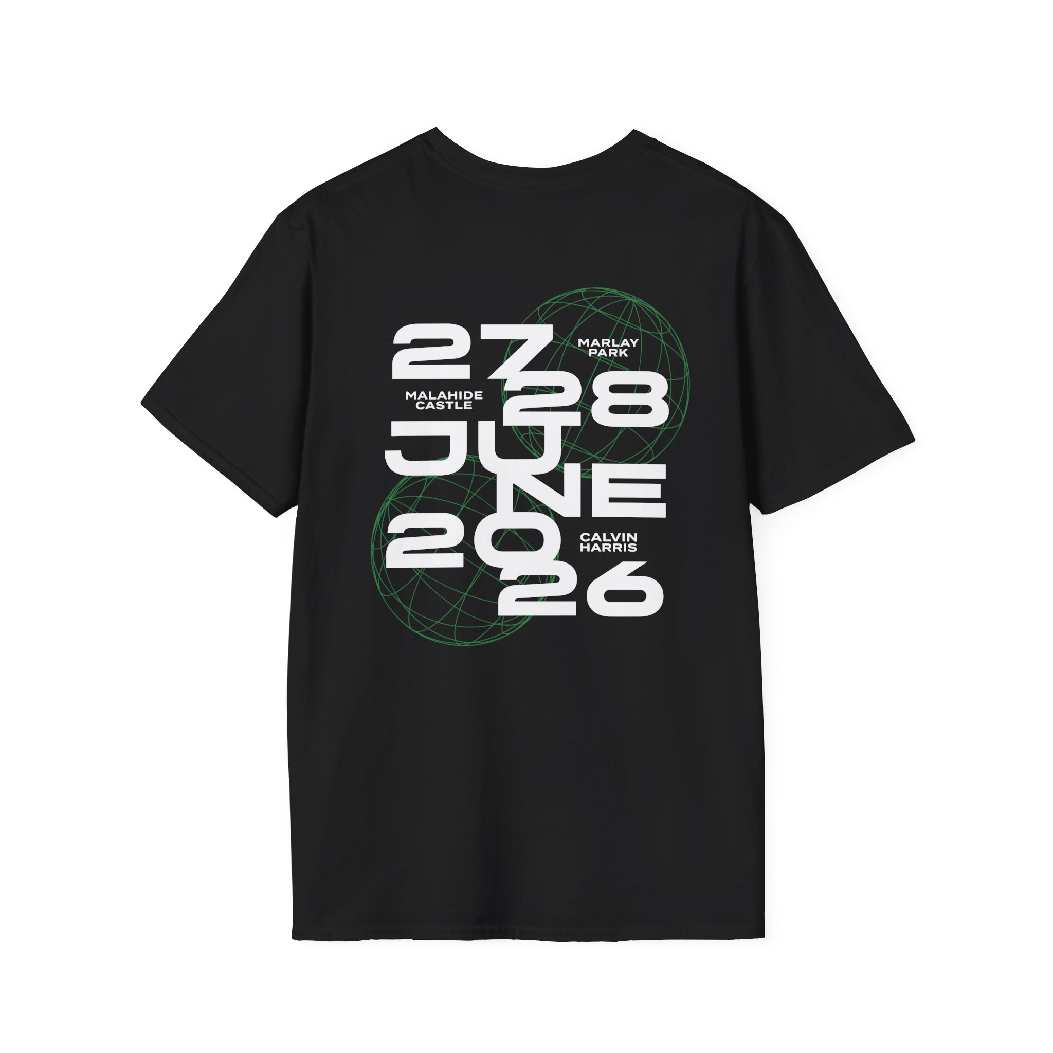 Calvin Harris Wireframe Marlay Park Unisex Softstyle T-Shirt - Image 2
