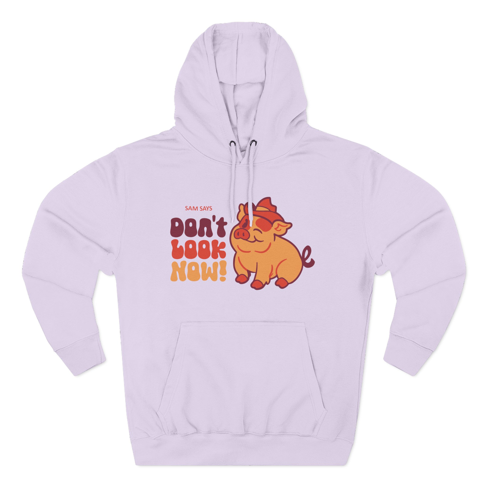 Dropout Sam Says Don't Look Now Three-Panel Fleece Hoodie - Image 9