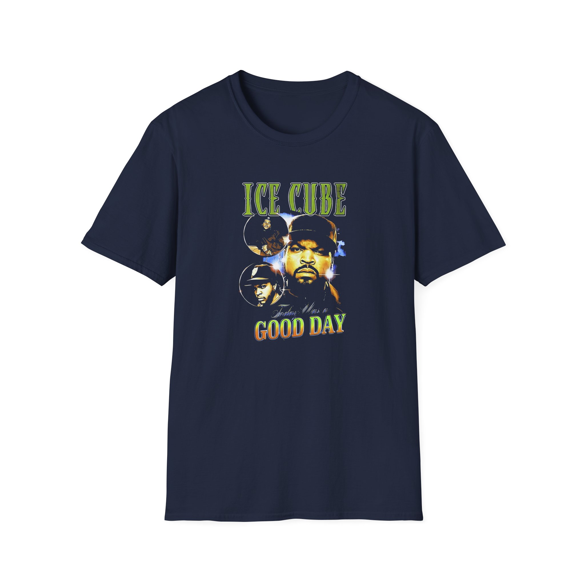 Ice Cube Good Day Photo Collage Unisex Softstyle T-Shirt - Image 15