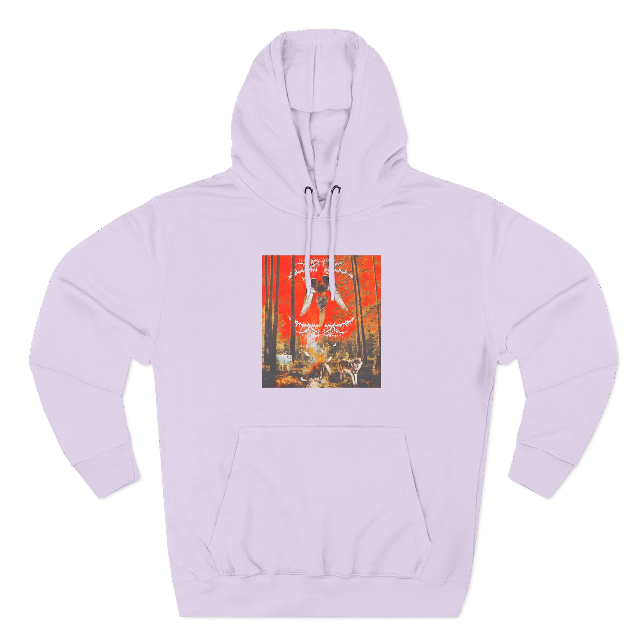 Knocked Loose Upon Loss Wolves Three-Panel Fleece Hoodie - Image 9