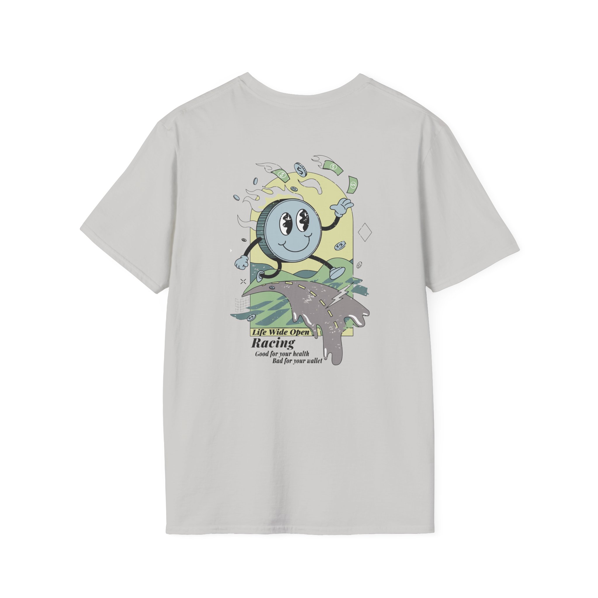 Cboystv Racing Coin Unisex Softstyle T-Shirt - Image 6