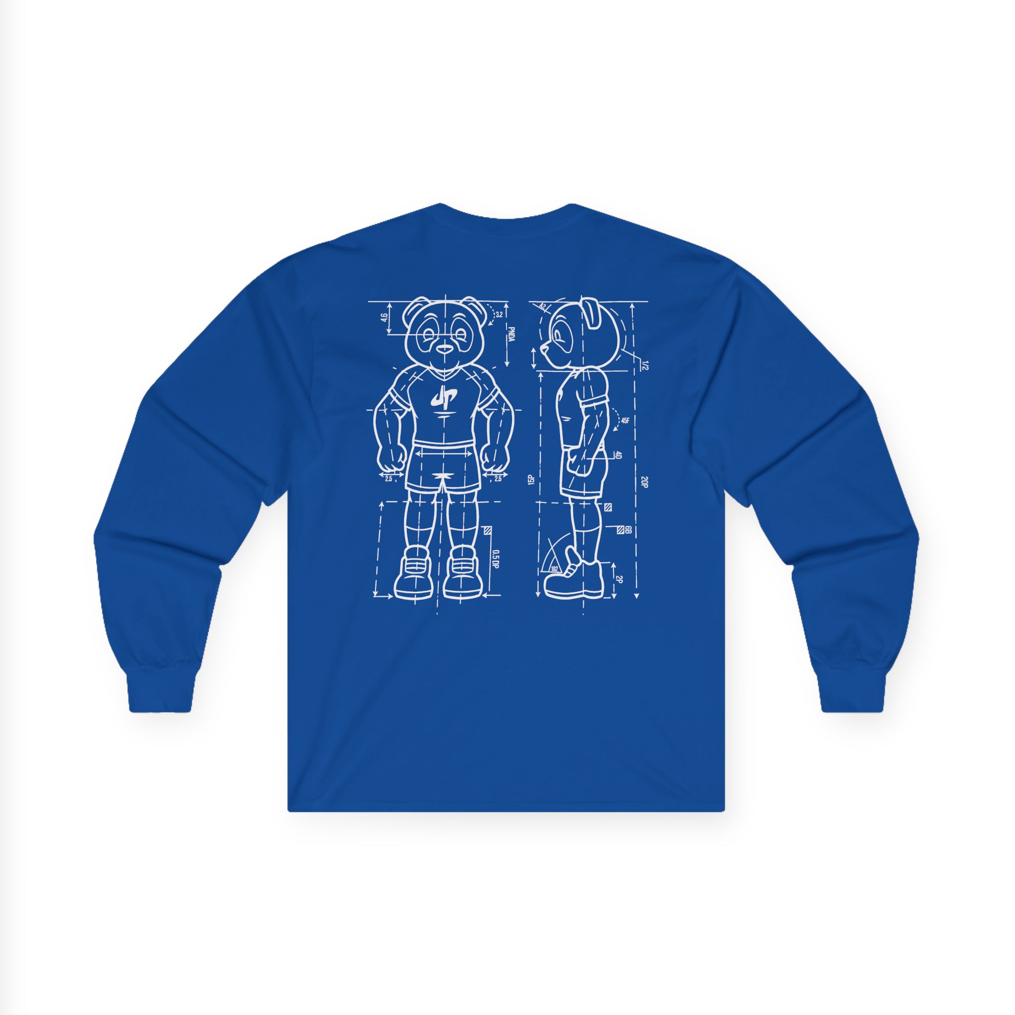 Dude Perfect Blueprint Panda Unisex Ultra Cotton Long Sleeve Tee - Image 12