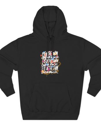 One Ok Rock Painted Storm Three-Panel Fleece Hoodie
