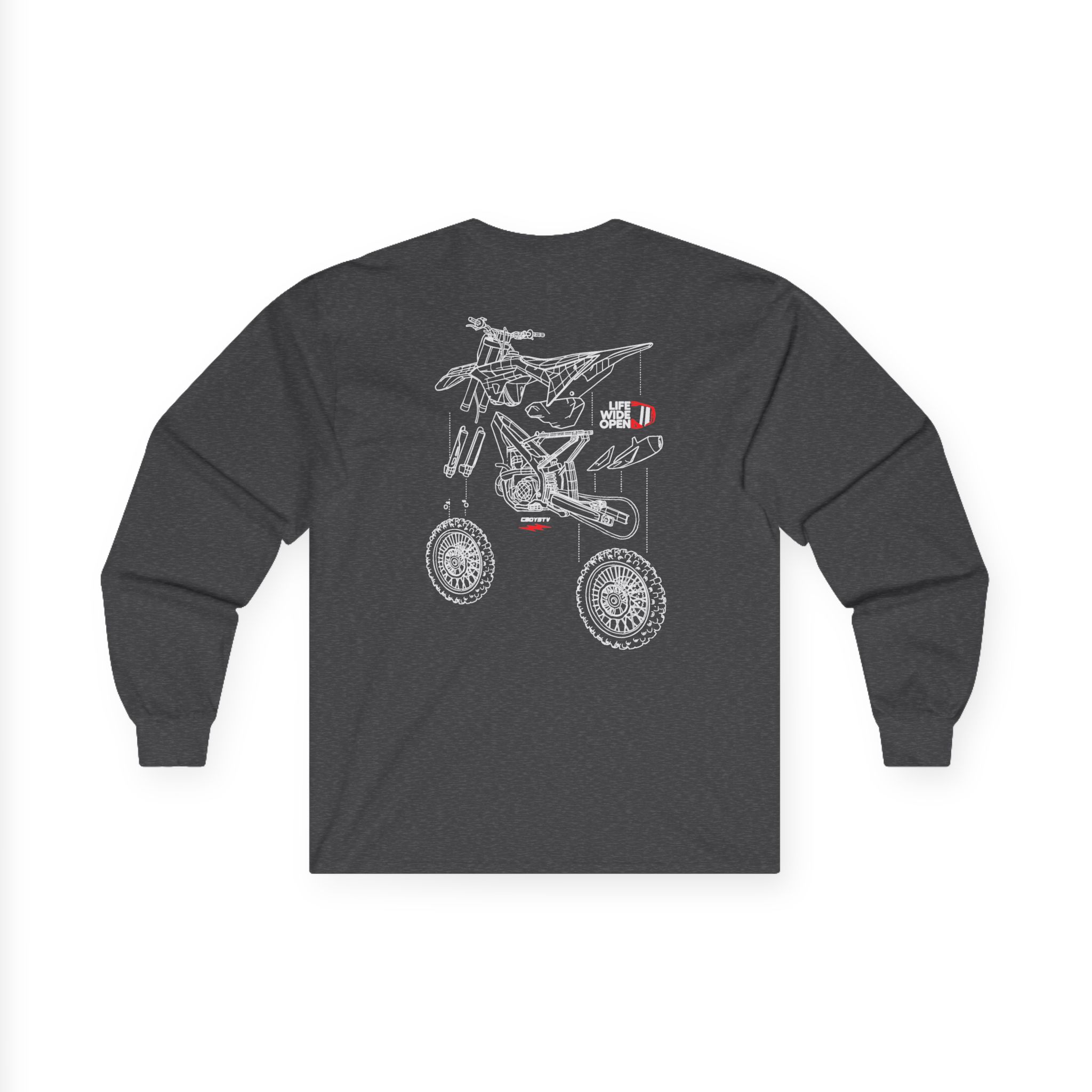 Cboystv Dirtbike Blowup Unisex Ultra Cotton Long Sleeve Tee - Image 10