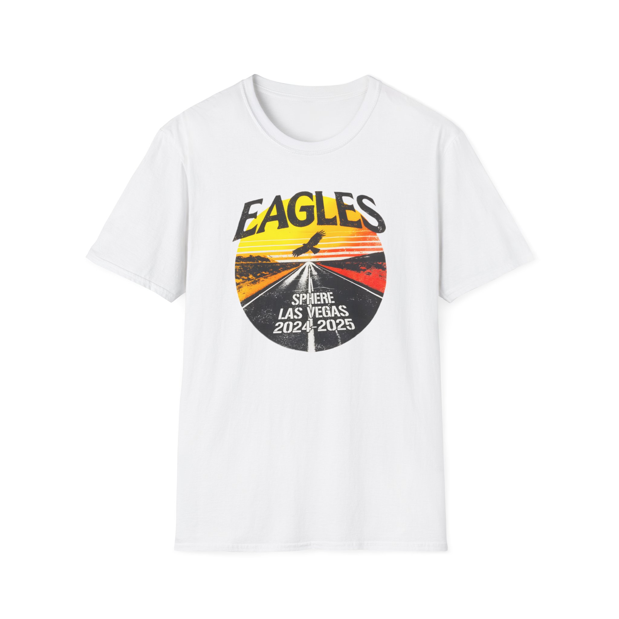 The Eagles Sphere 2024 / 2025 Sunset Unisex Softstyle T-Shirt - Image 3