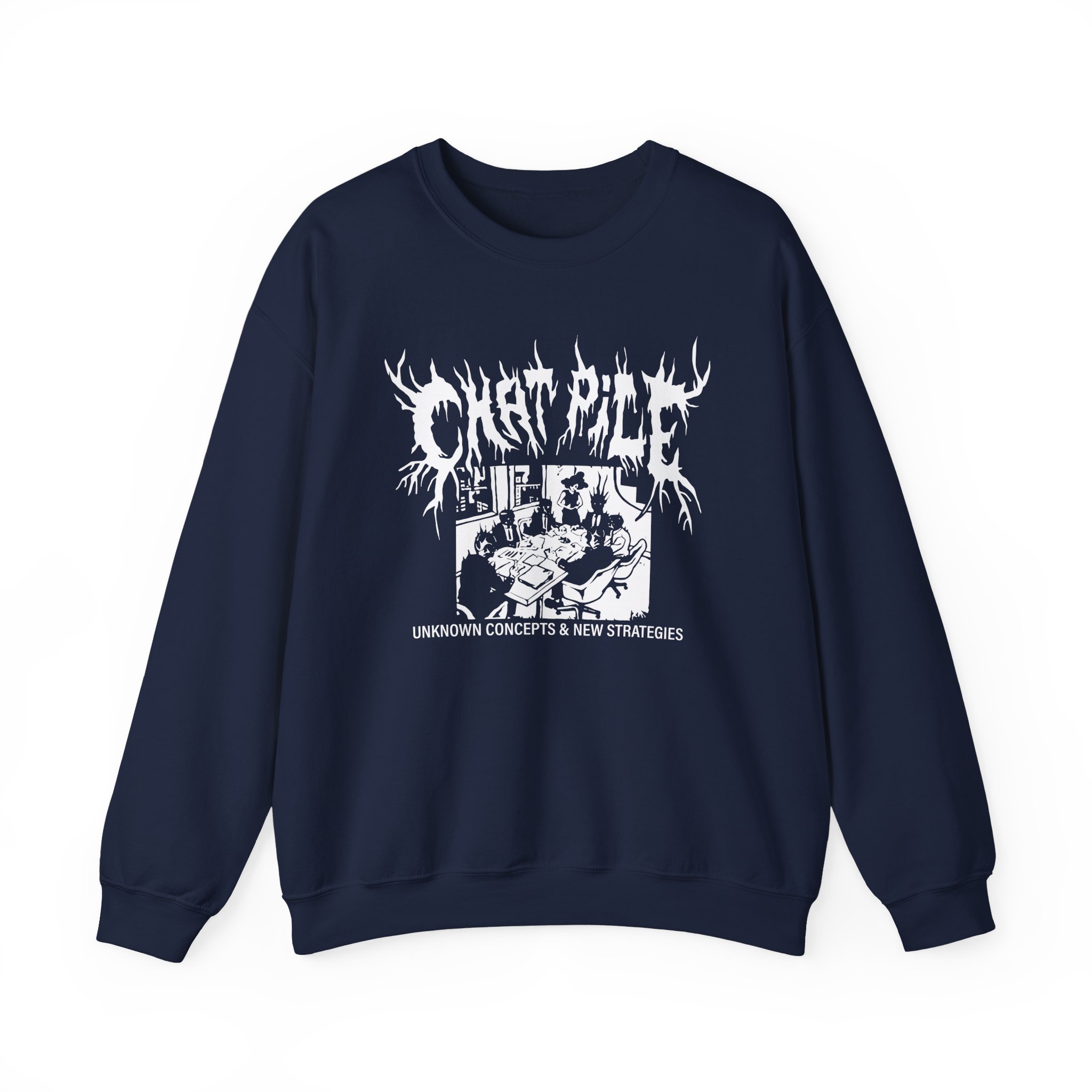 Chat Pile Show Poster Los Angeles Unisex Heavy Blend™ Crewneck Sweatshirt - Image 11