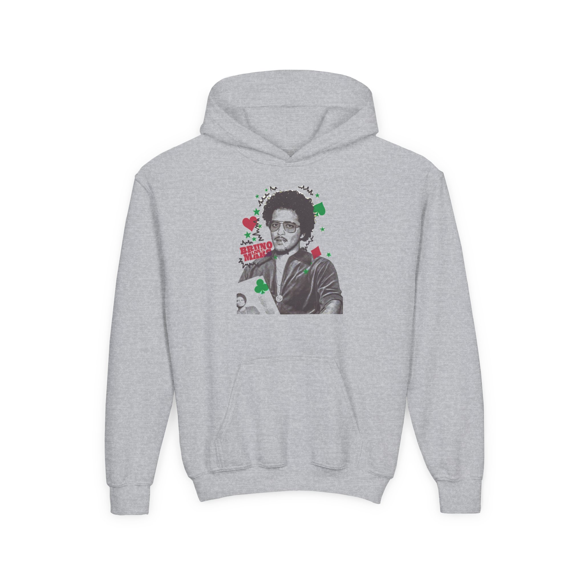Bruno Mars Live Youth Heavy Blend Hooded Sweatshirt - Image 3
