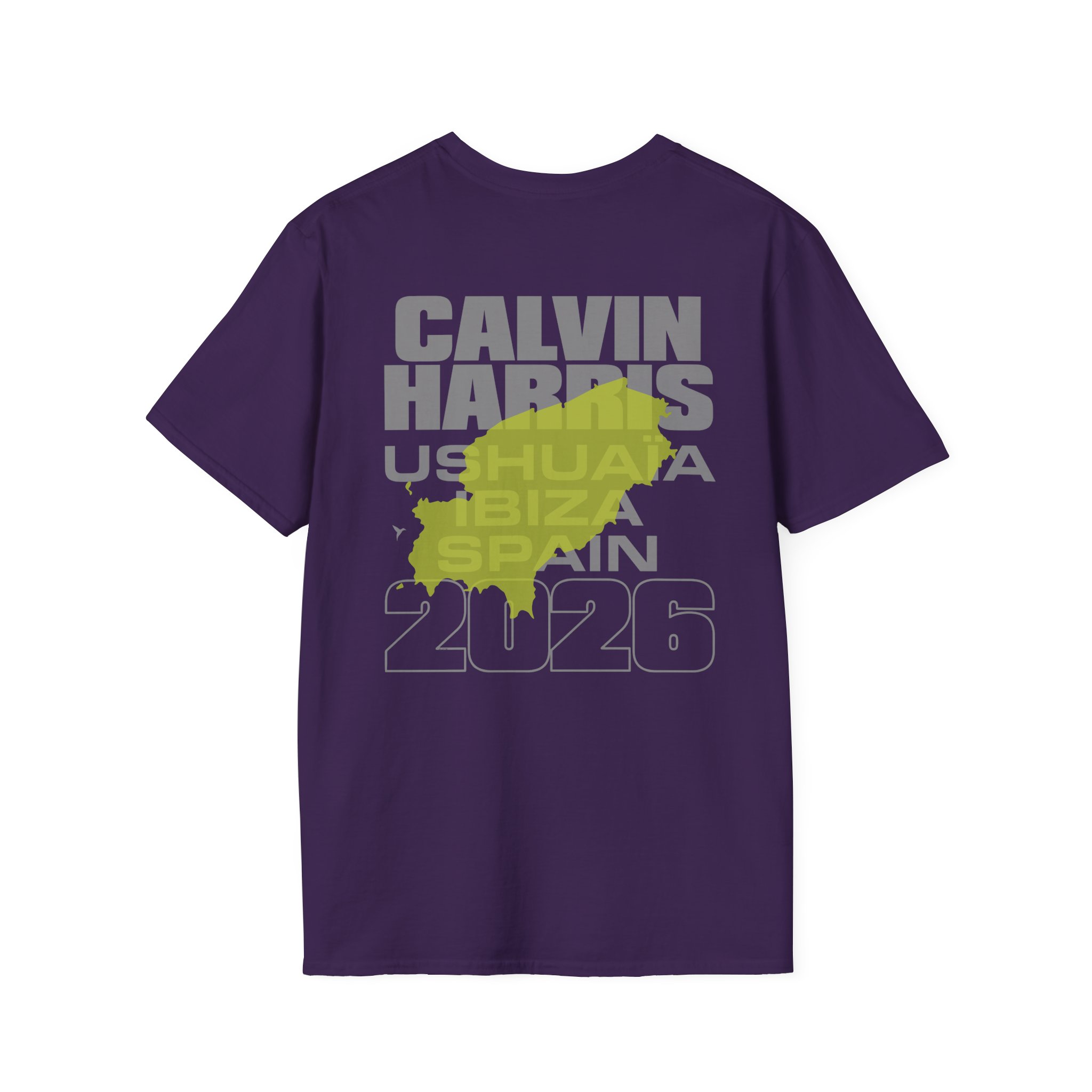 Calvin Harris Ibiza Text Unisex Softstyle T-Shirt - Image 14