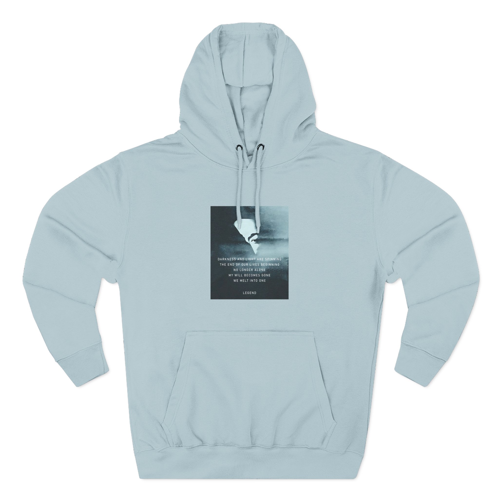 John Legend Darkness Lyrics Three-Panel Fleece Hoodie - Image 17