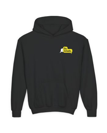 Dropout Um, Actually Fact Checker Youth Heavy Blend Hooded Sweatshirt