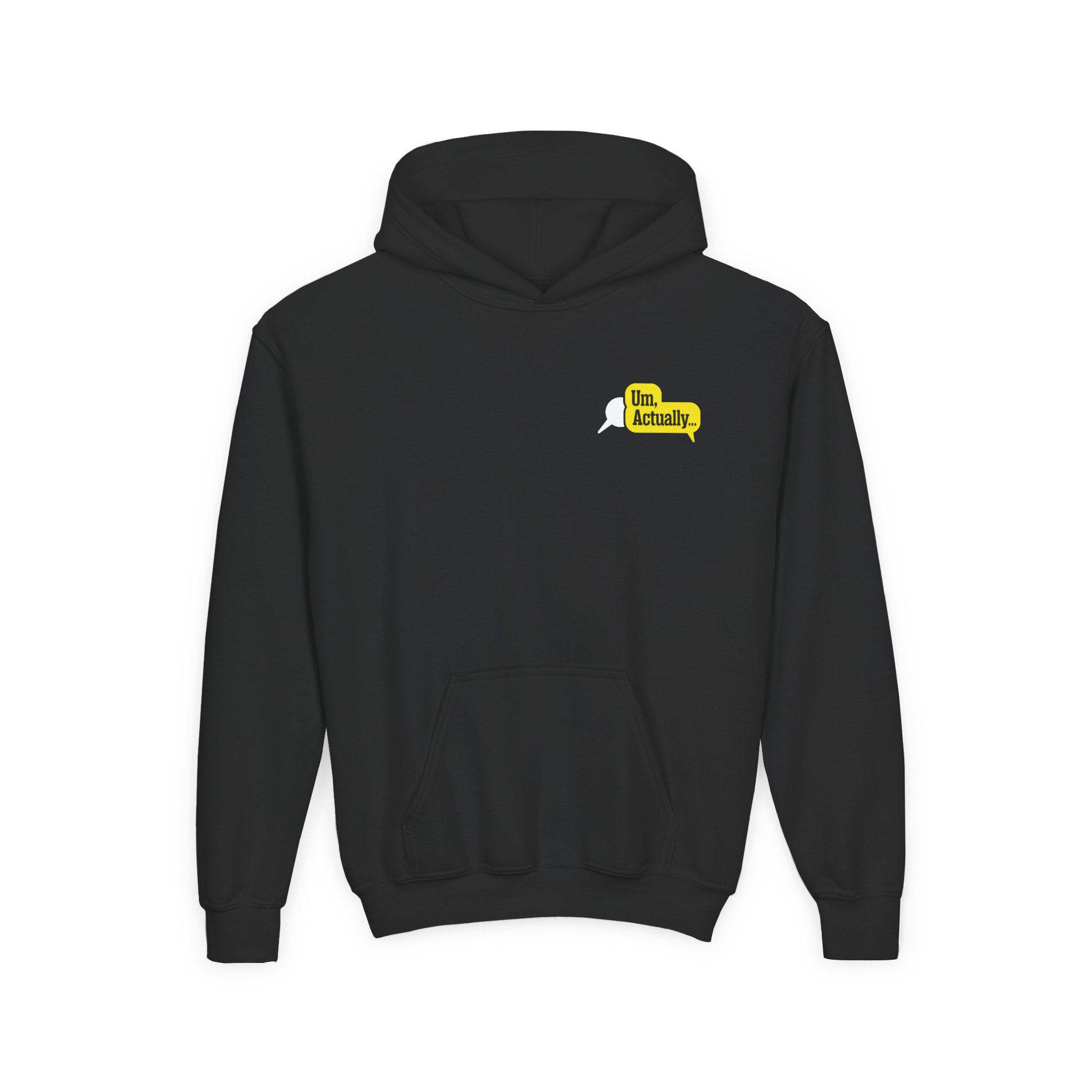 Dropout Um, Actually Fact Checker Youth Heavy Blend Hooded Sweatshirt