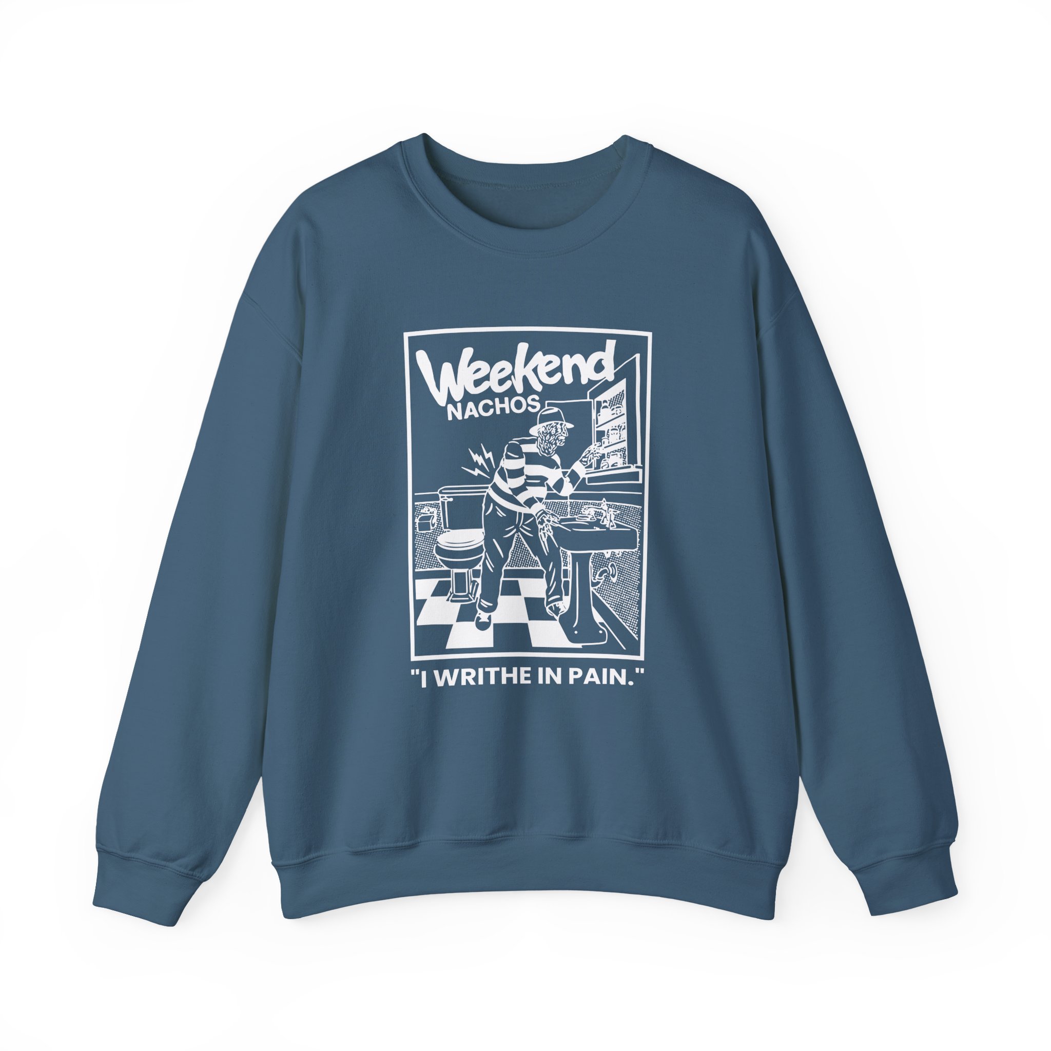 Weekend Nachos I Writhe in Pain Unisex Heavy Blend™ Crewneck Sweatshirt - Image 13