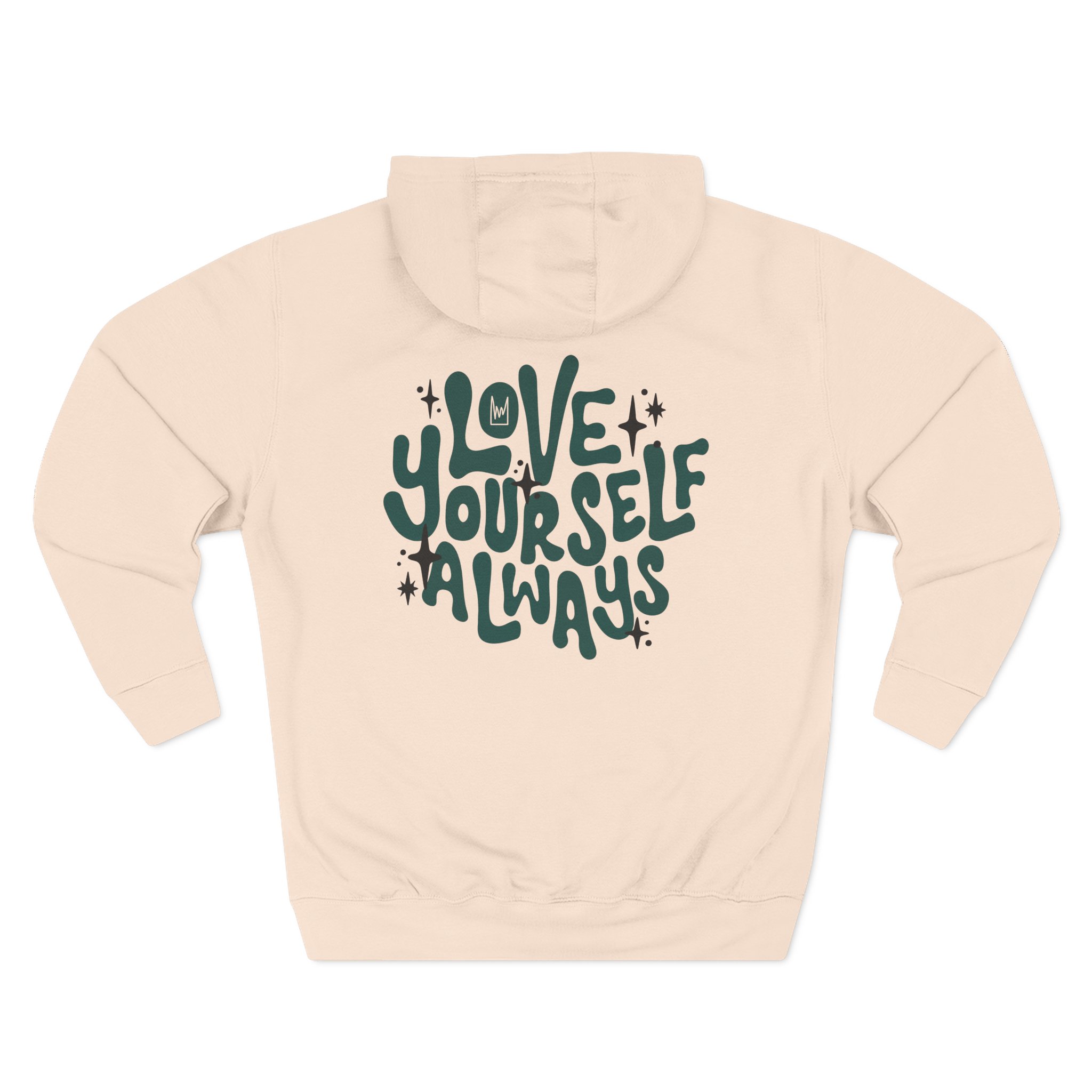 Kinging It Love Yourself Three-Panel Fleece Hoodie - Image 6