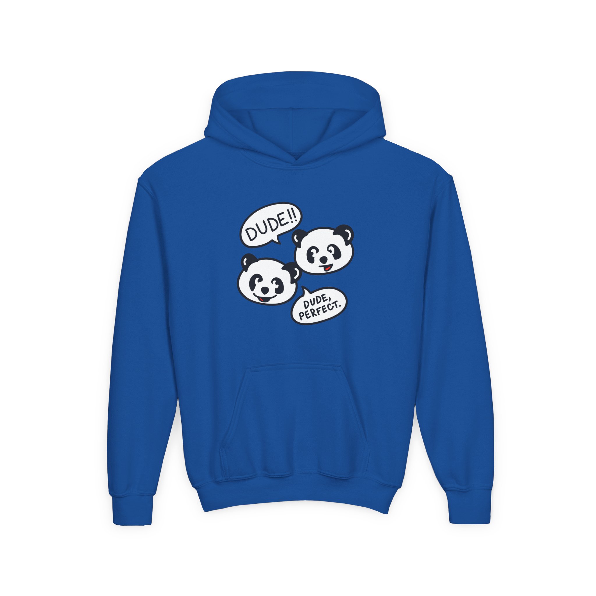 Dude Perfect Panda Comic Youth Heavy Blend Hooded Sweatshirt - Image 17