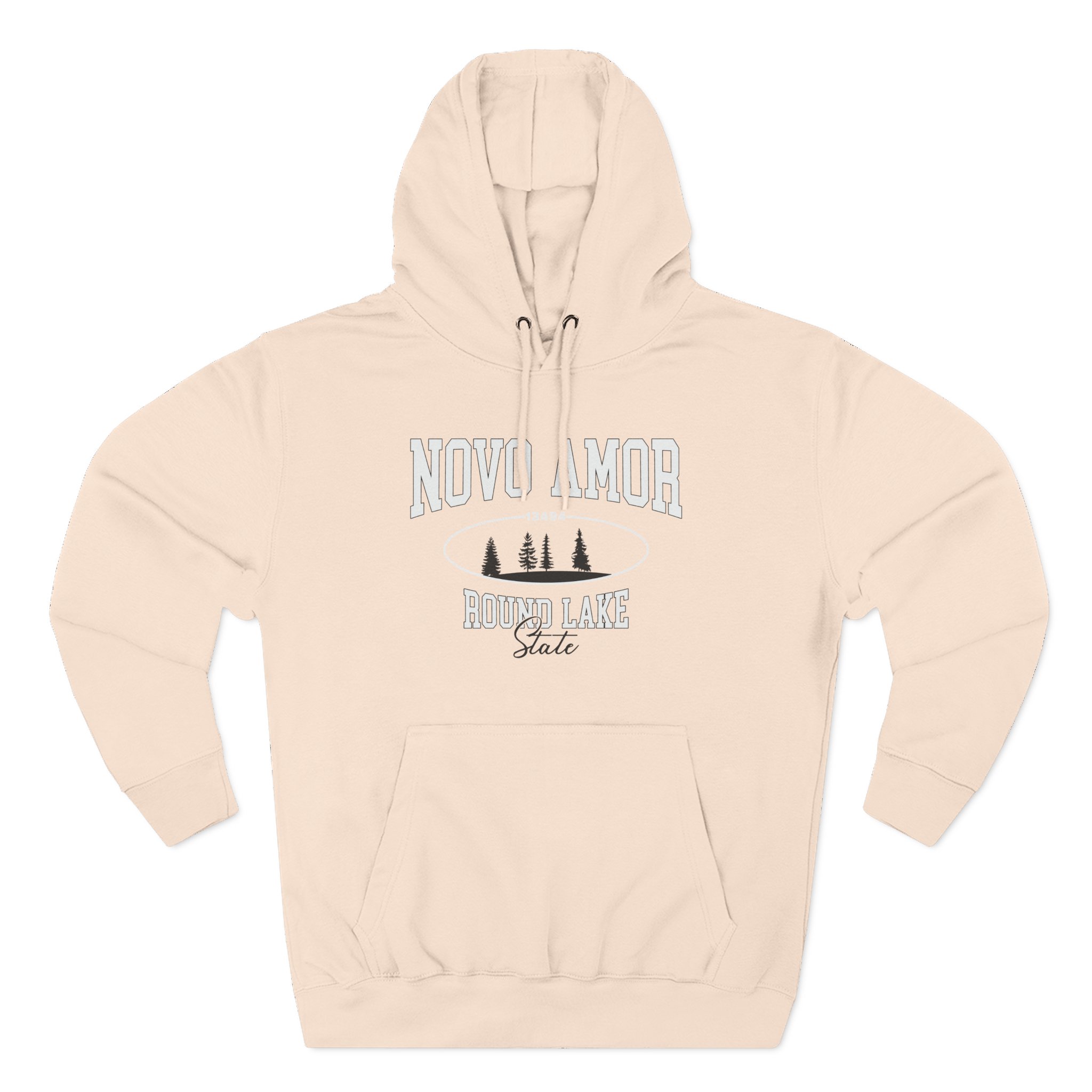 Novo Amor Round Lake State Three-Panel Fleece Hoodie - Image 3