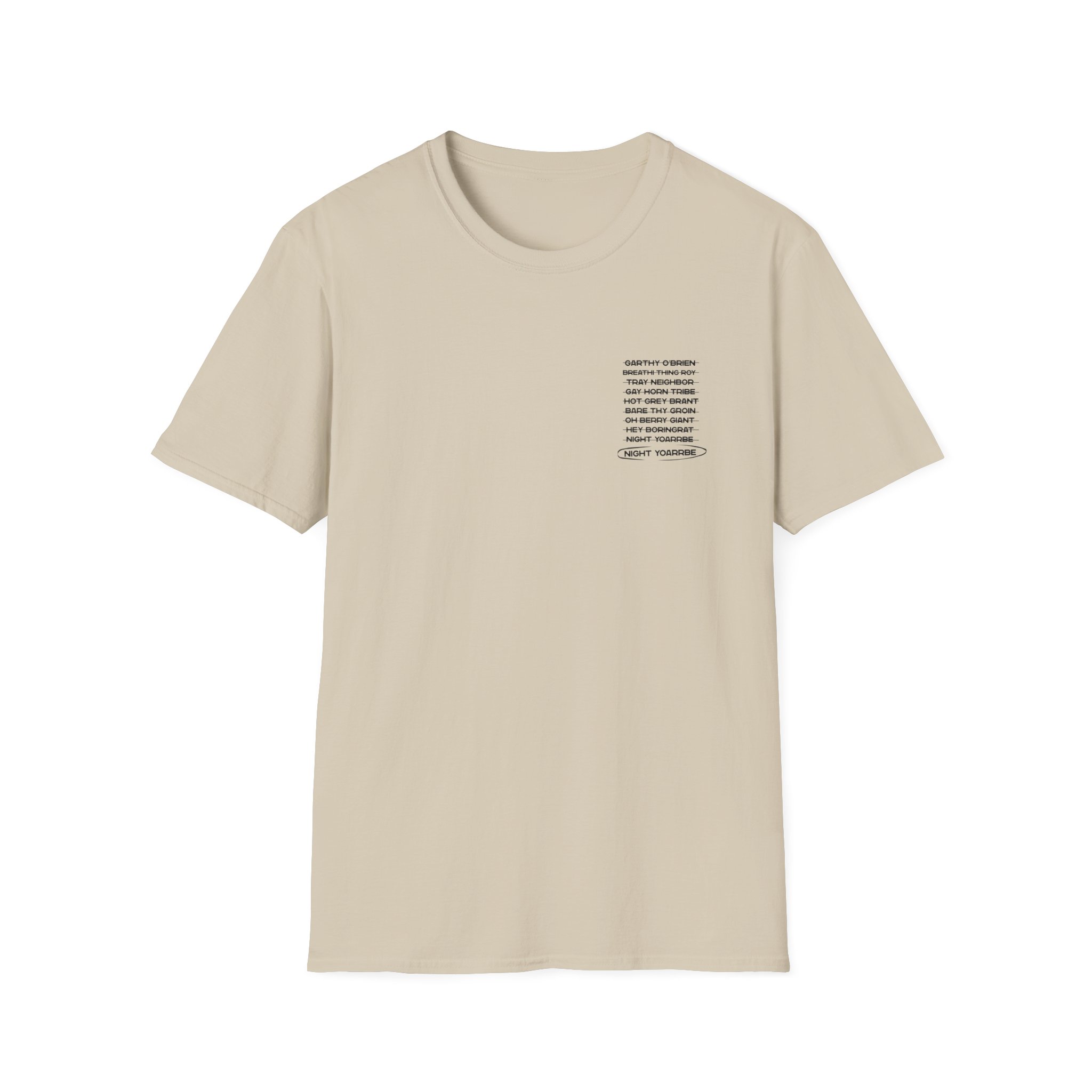 Dropout Night Yorb Anagram Unisex Softstyle T-Shirt - Image 5