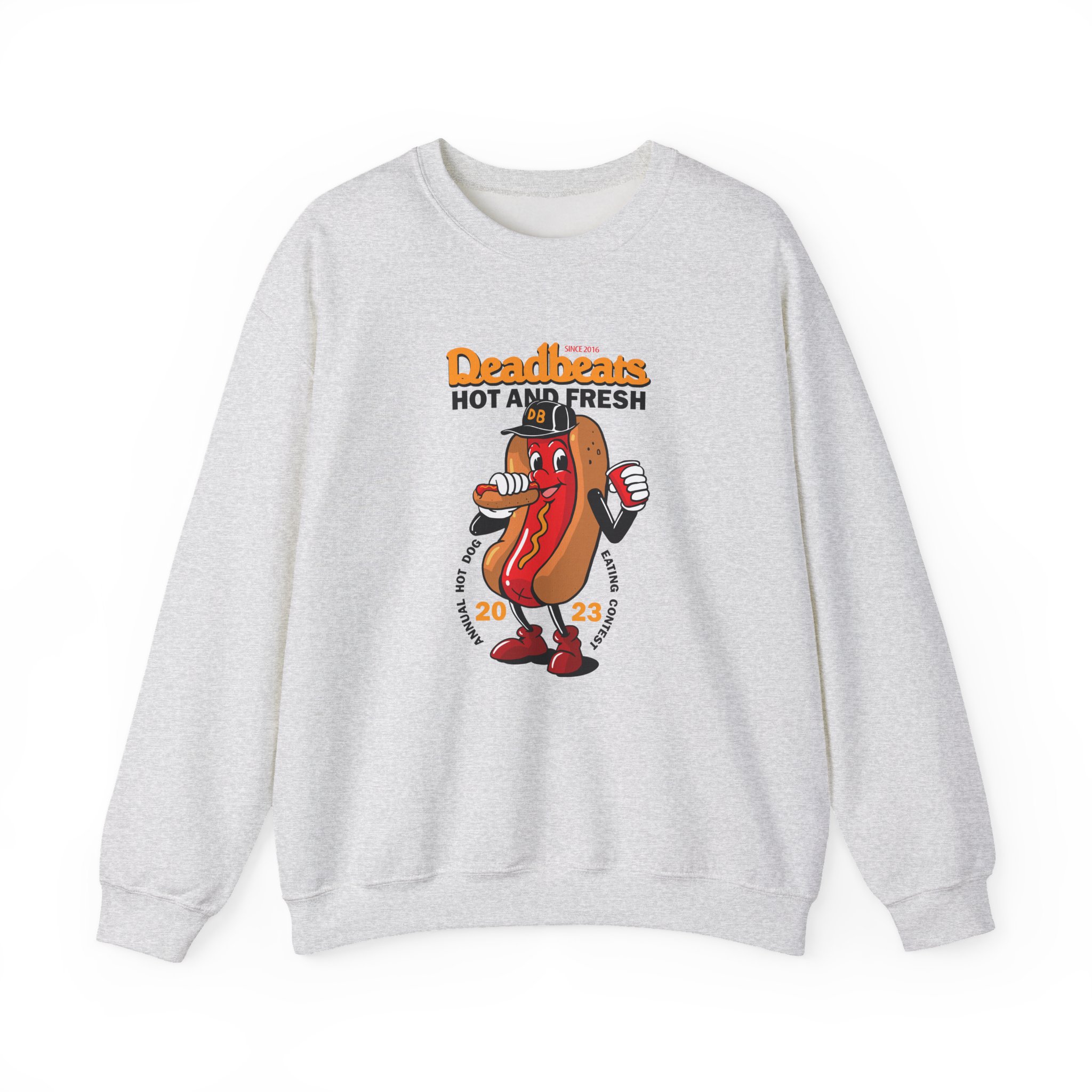 Deadbeats Jamboree Hot Dog Unisex Heavy Blend™ Crewneck Sweatshirt - Image 3