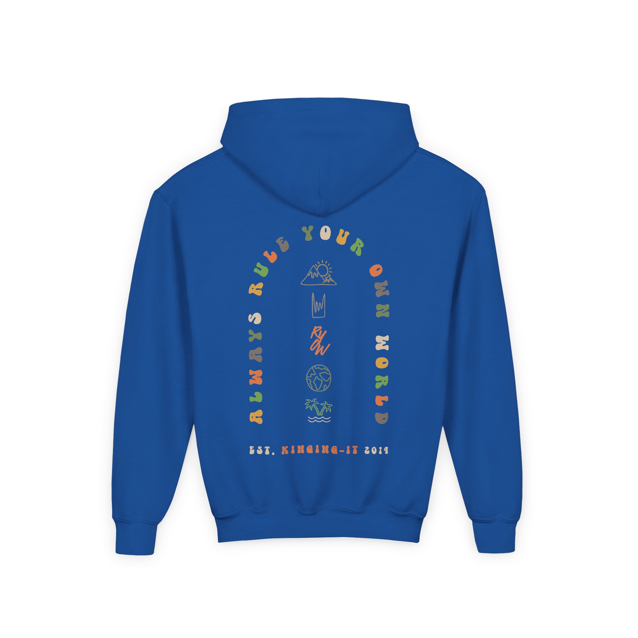 Kinging-it Youth Heavy Blend Hooded Sweatshirt - Image 8
