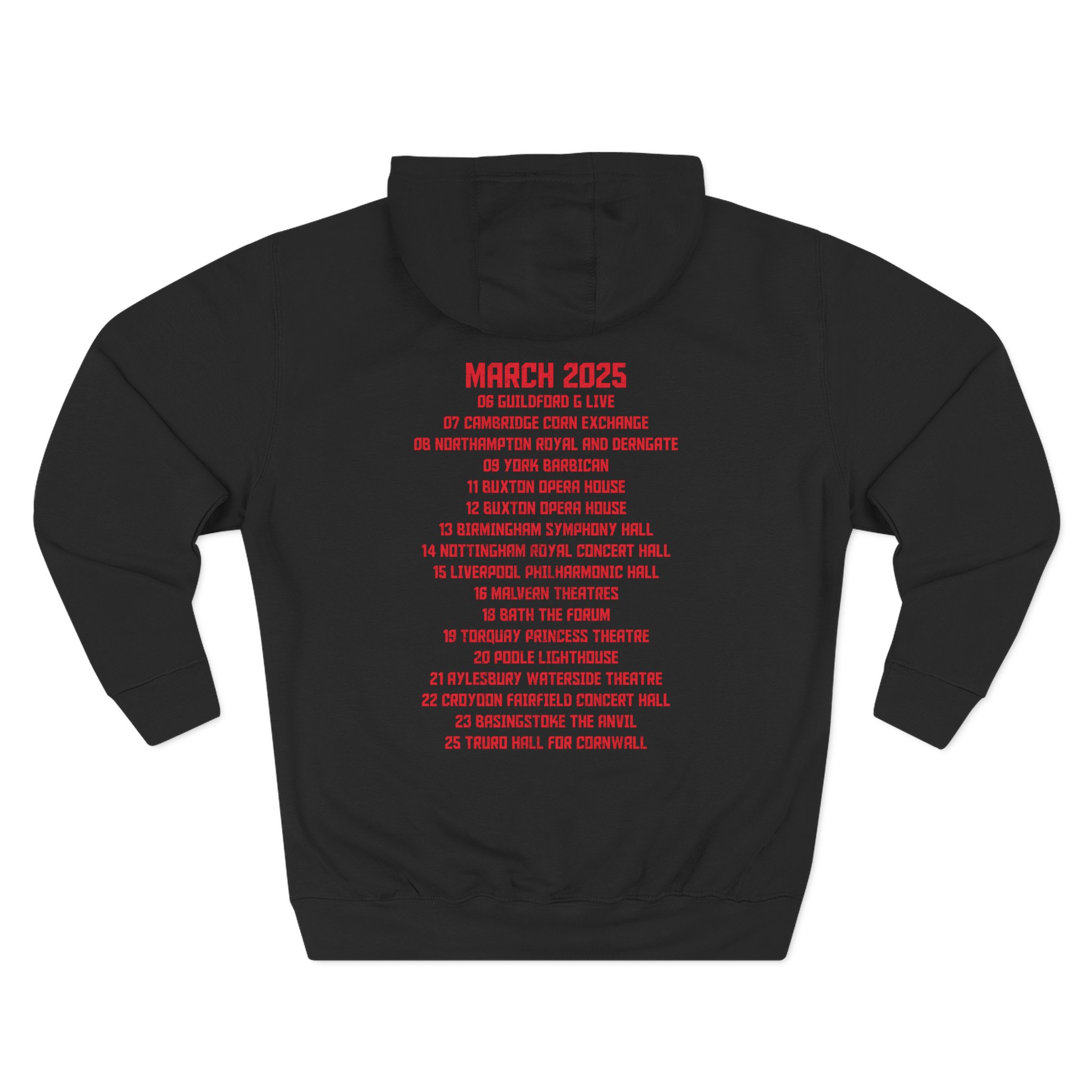 Levellers 2025 March We the Collective Tour Three-Panel Fleece Hoodie - Image 2