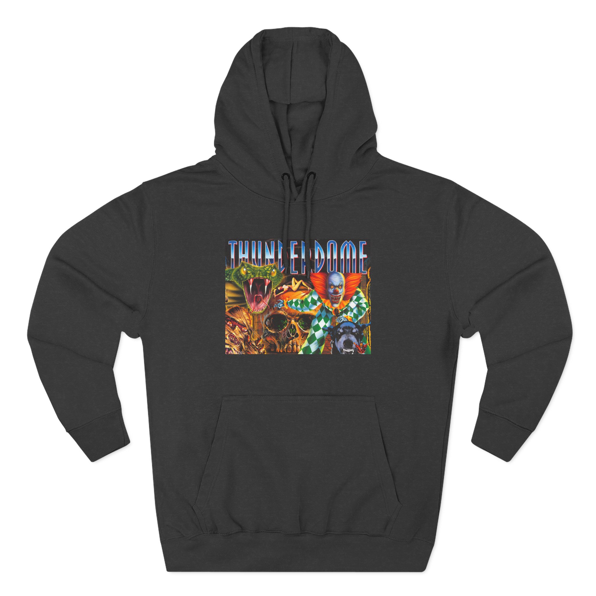 Thunderdome Hardcore Will Never Die Three-panel Fleece Hoodie - Image 3