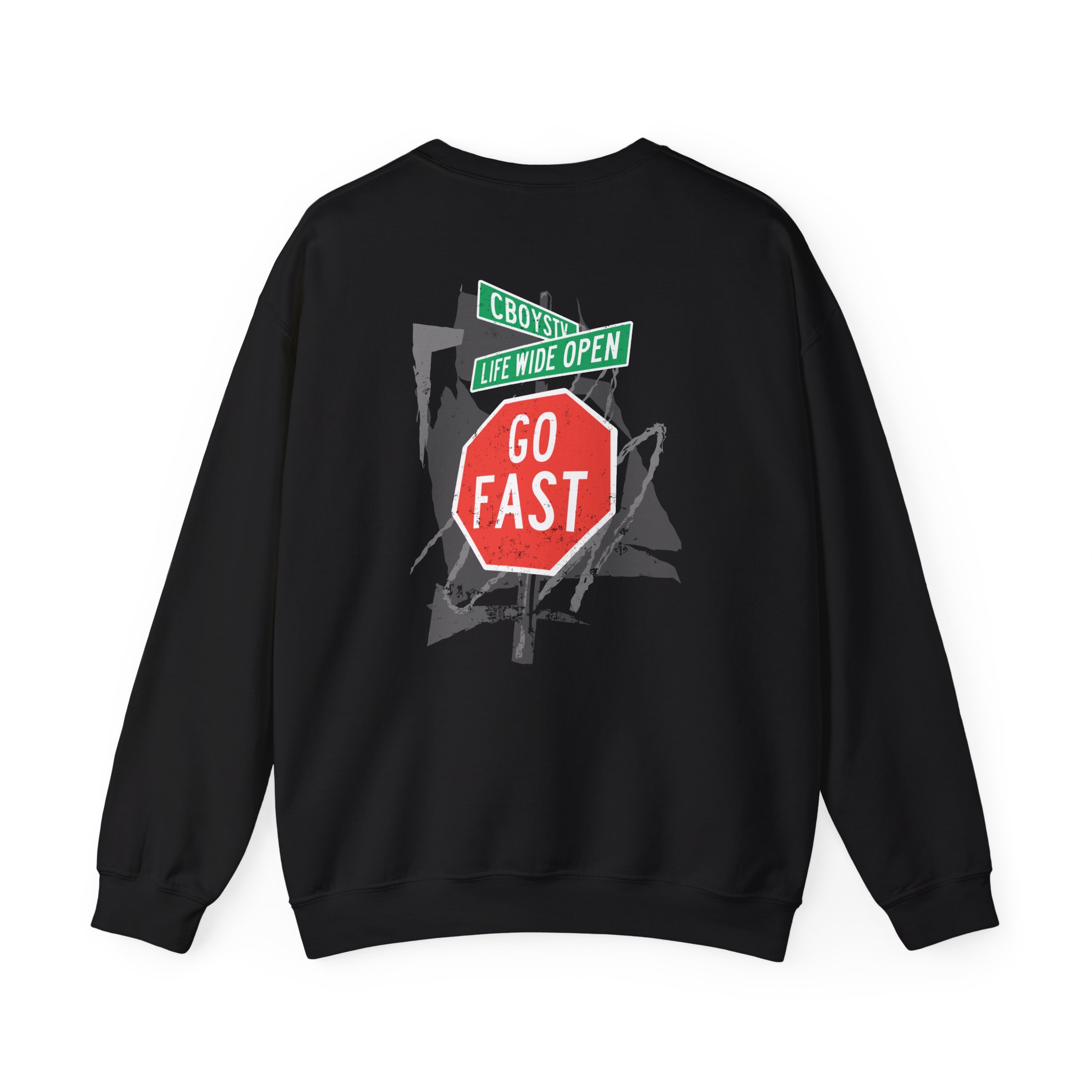 Cboystv Street Sign Unisex Heavy Blend™ Crewneck Sweatshirt - Image 2