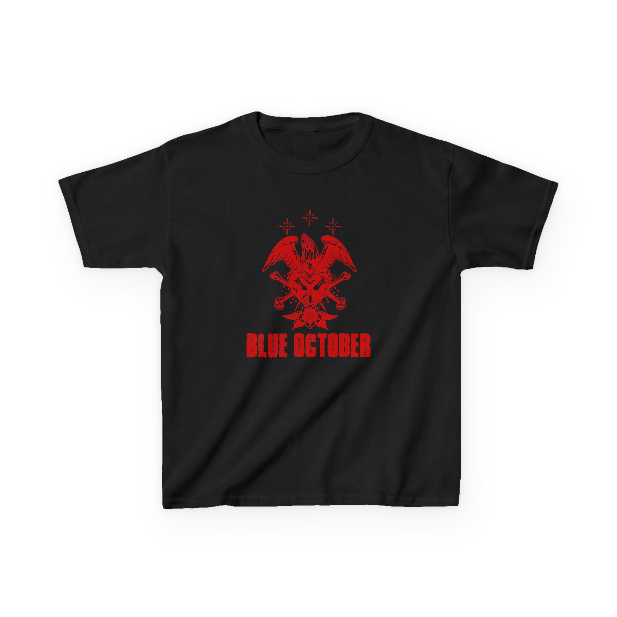 Blue October Heart Eagle Splatter Kids Heavy Cotton™ Tee