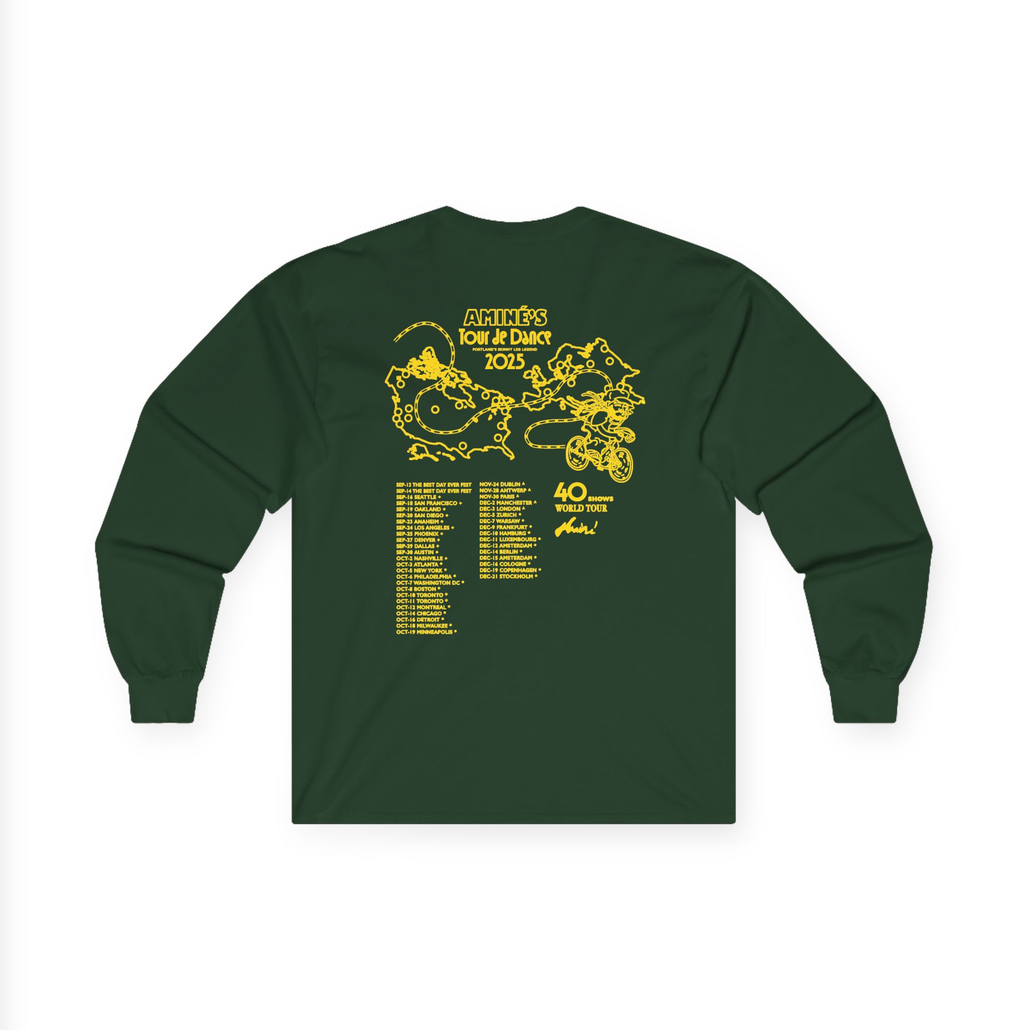 Aminé You're Beautiful Tour Unisex Ultra Cotton Long Sleeve Tee - Image 8