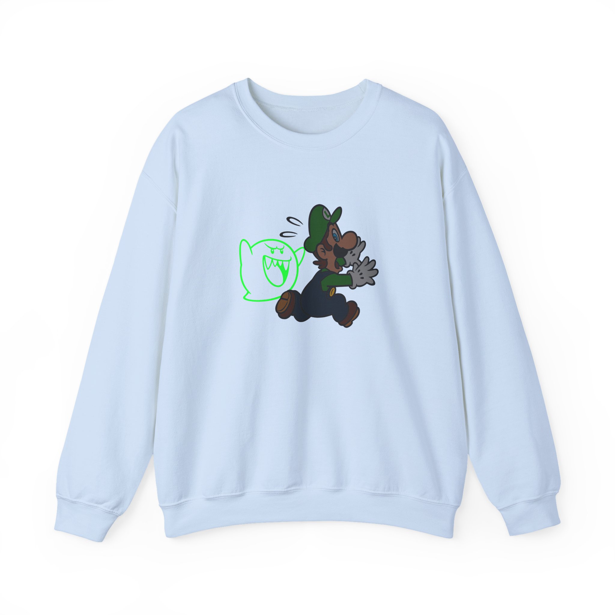 NTD Luigi™ and Boo Unisex Heavy Blend™ Crewneck Sweatshirt - Image 15