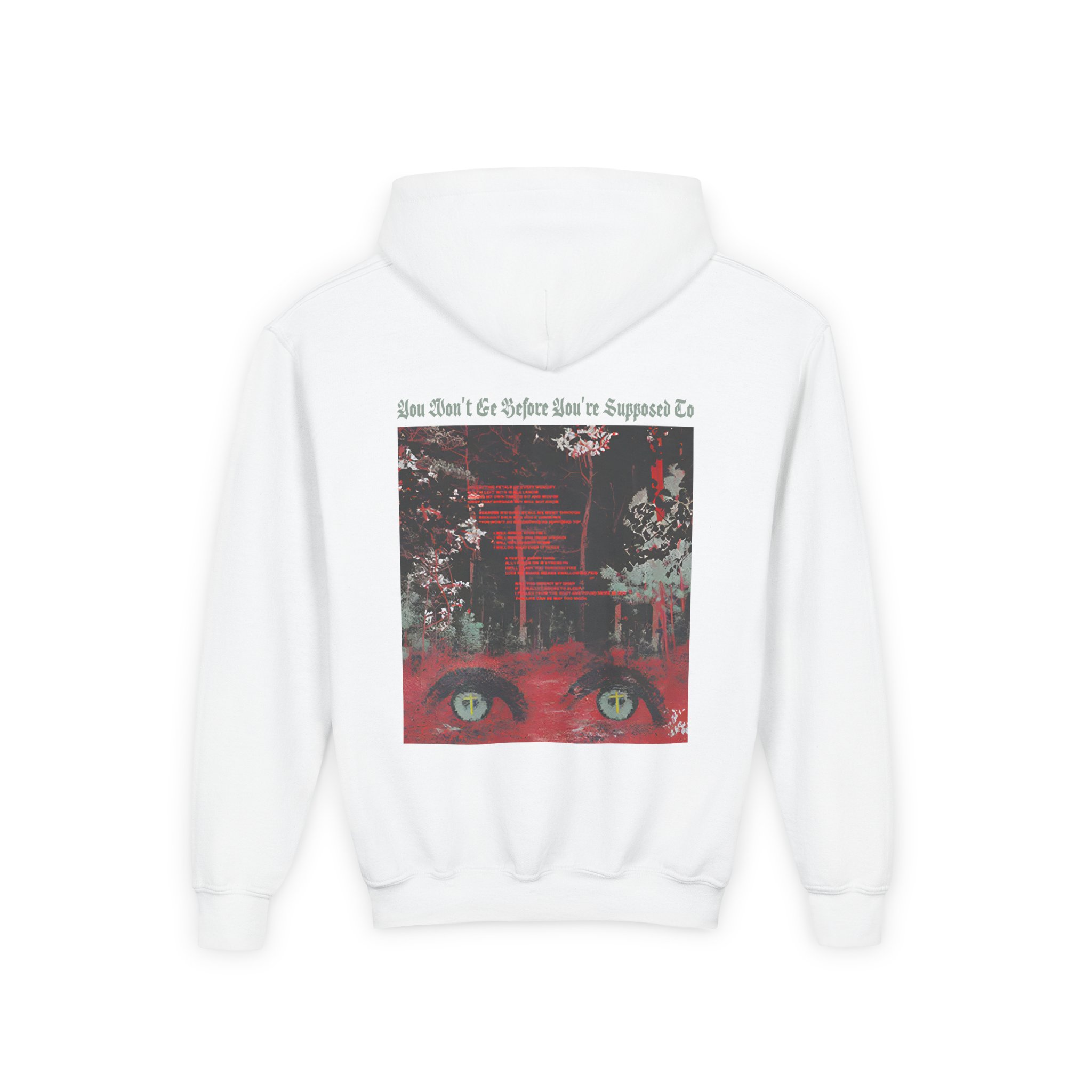 Knocked Loose Collecting Petals Youth Heavy Blend Hooded Sweatshirt - Image 2