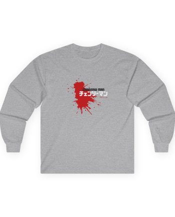 Chainsaw Man Power Grey Melange Unisex Ultra Cotton Long Sleeve Tee