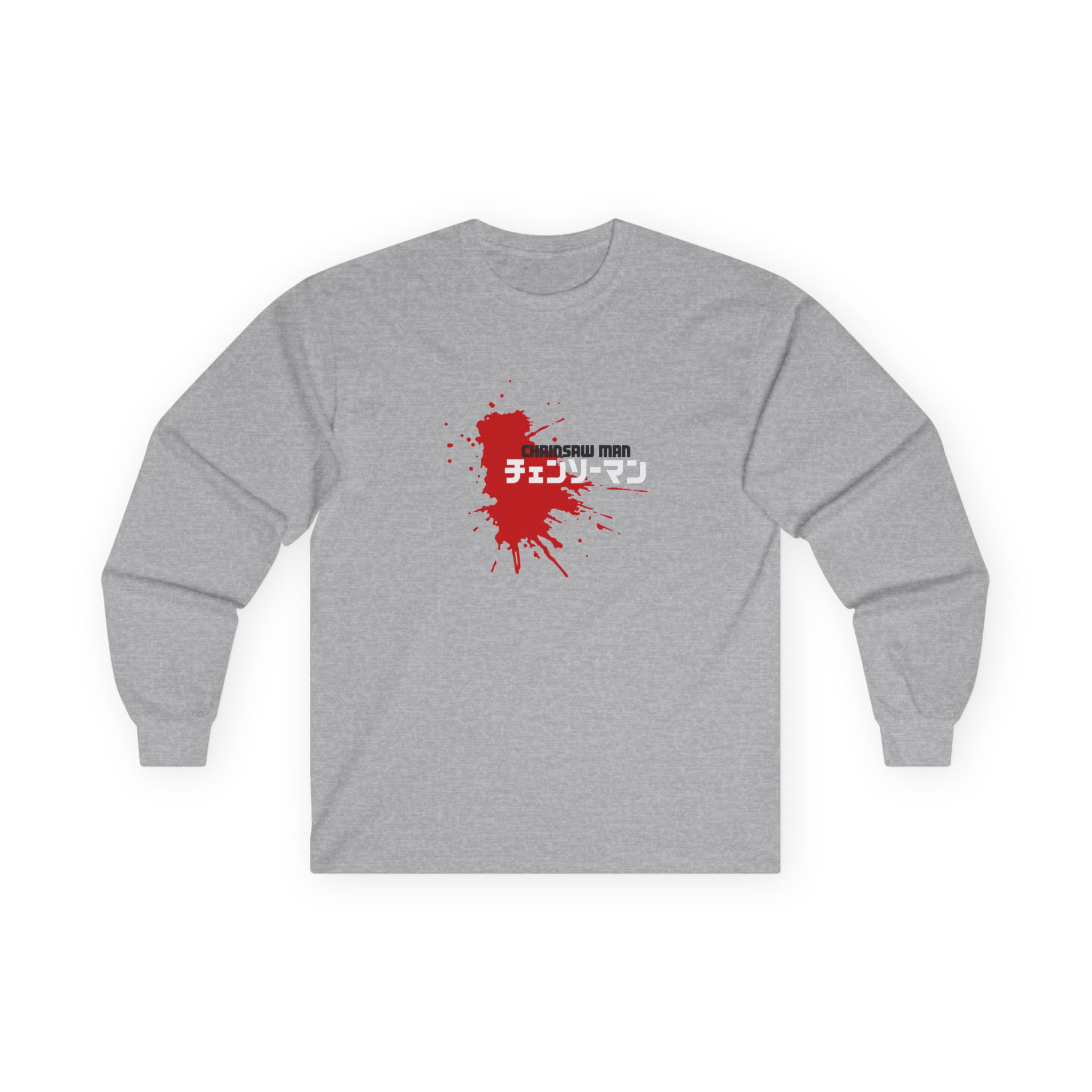 Chainsaw Man Power Grey Melange Unisex Ultra Cotton Long Sleeve Tee