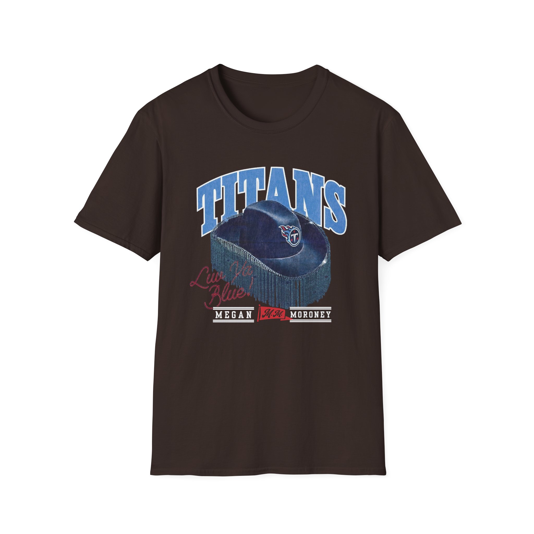 Megan Moroney Titans Cowgirl Hat Unisex Softstyle T-Shirt - Image 3