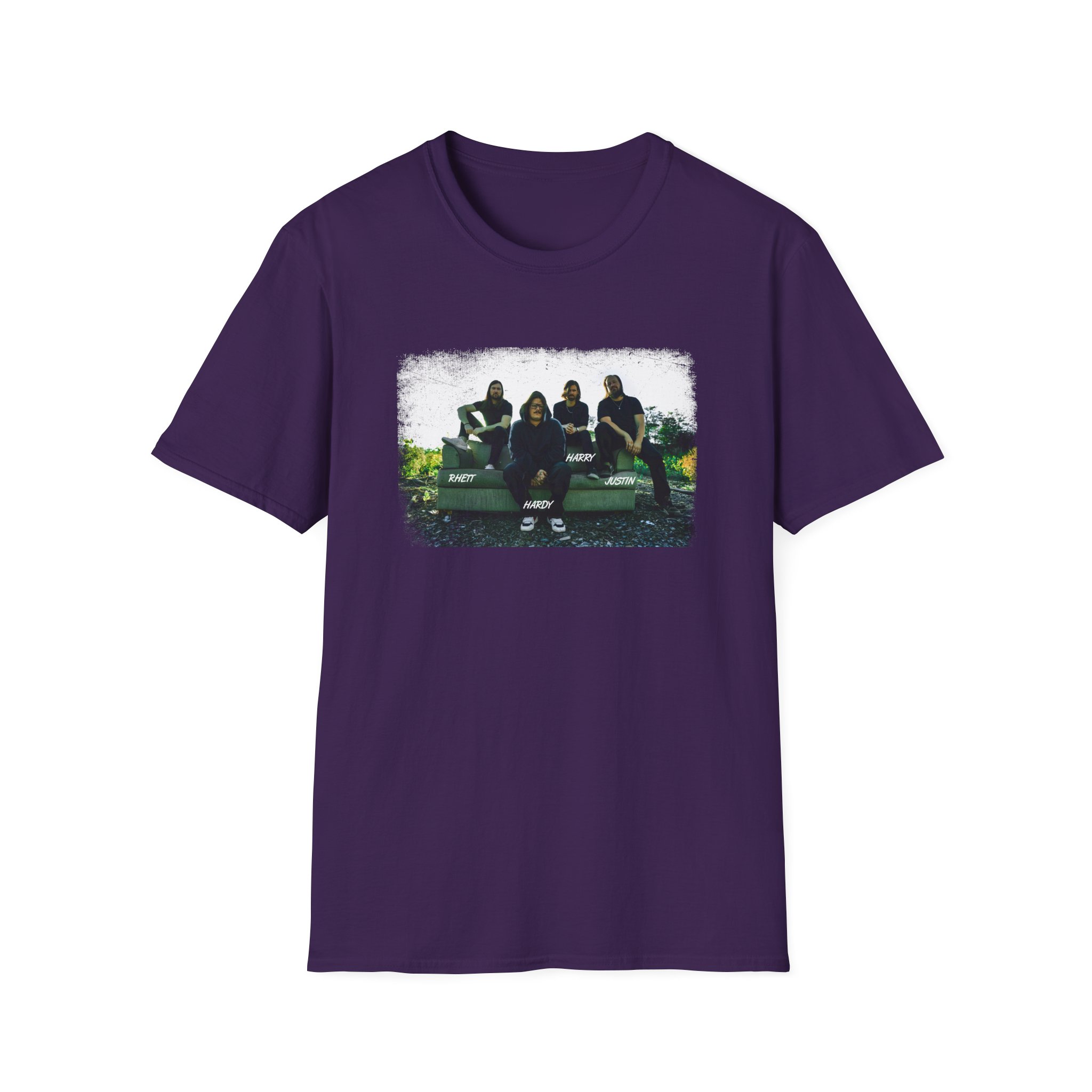 Hd Band Photo Unisex Softstyle T-Shirt - Image 27