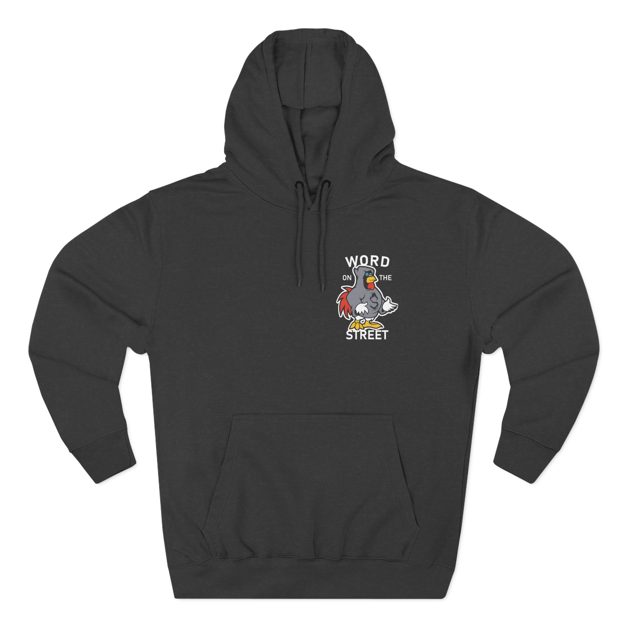 Shroud Chicken Word On The Street Three-Panel Fleece Hoodie - Image 3