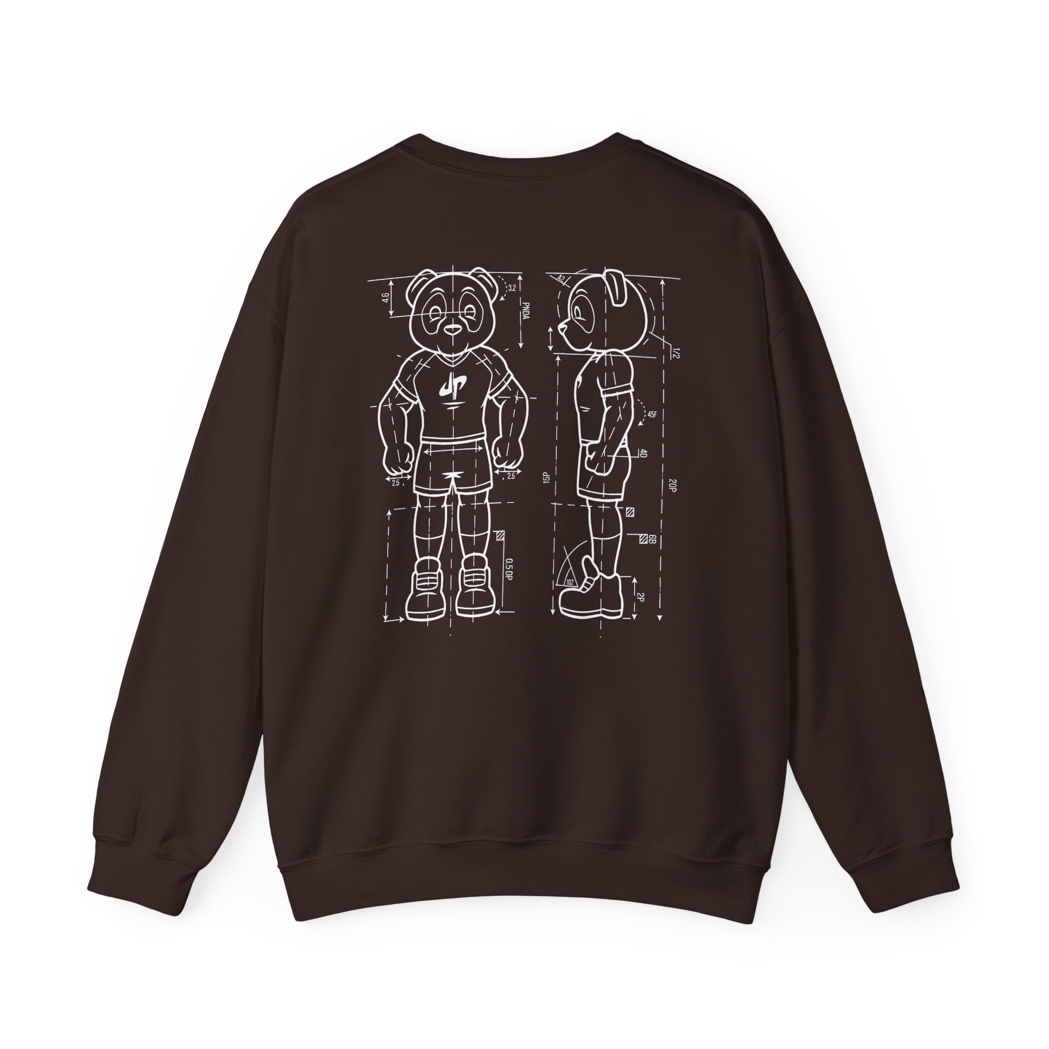 Dude Perfect Blueprint Panda Unisex Heavy Blend™ Crewneck Sweatshirt - Image 8
