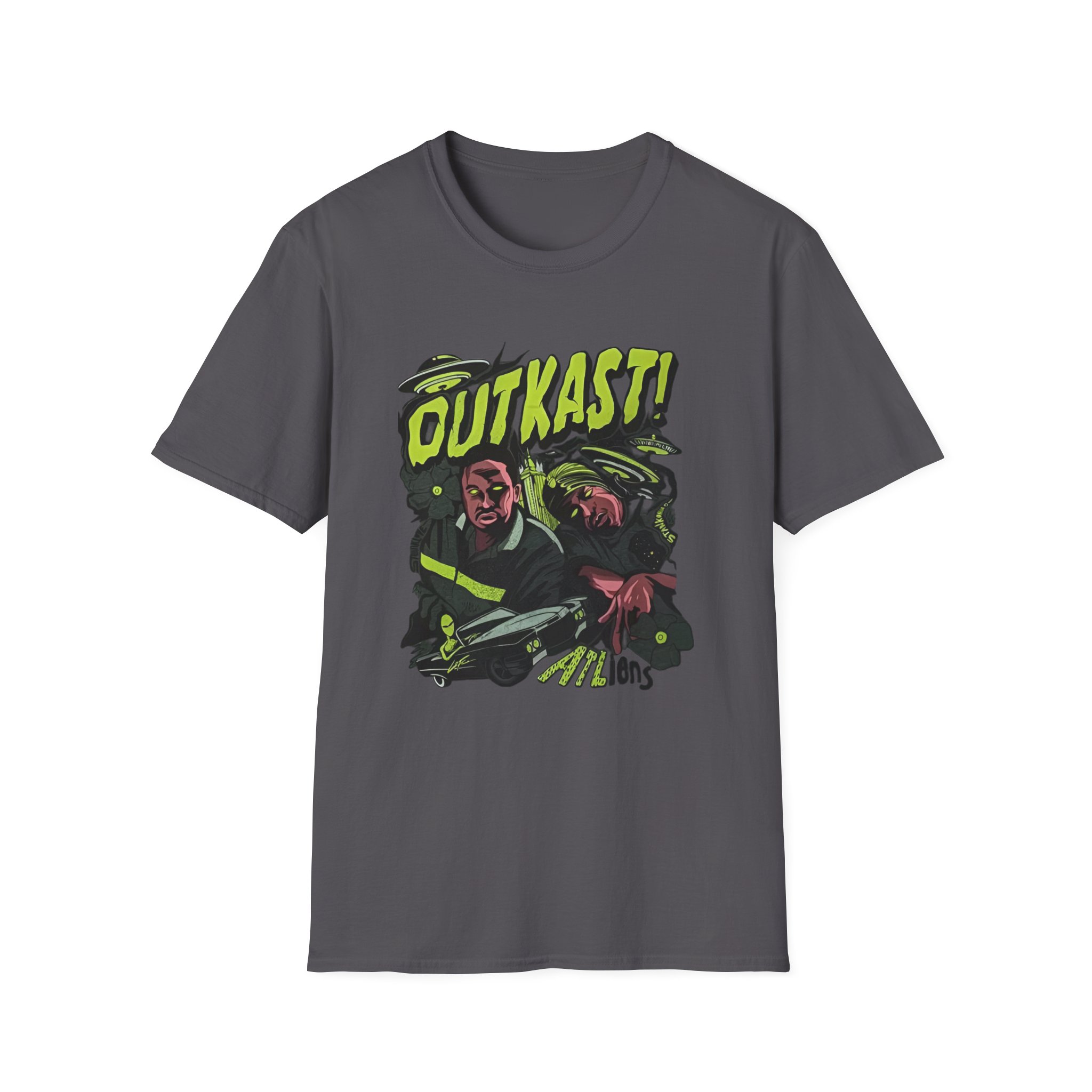 Outkast ATLiens Unisex Softstyle T-Shirt - Image 7
