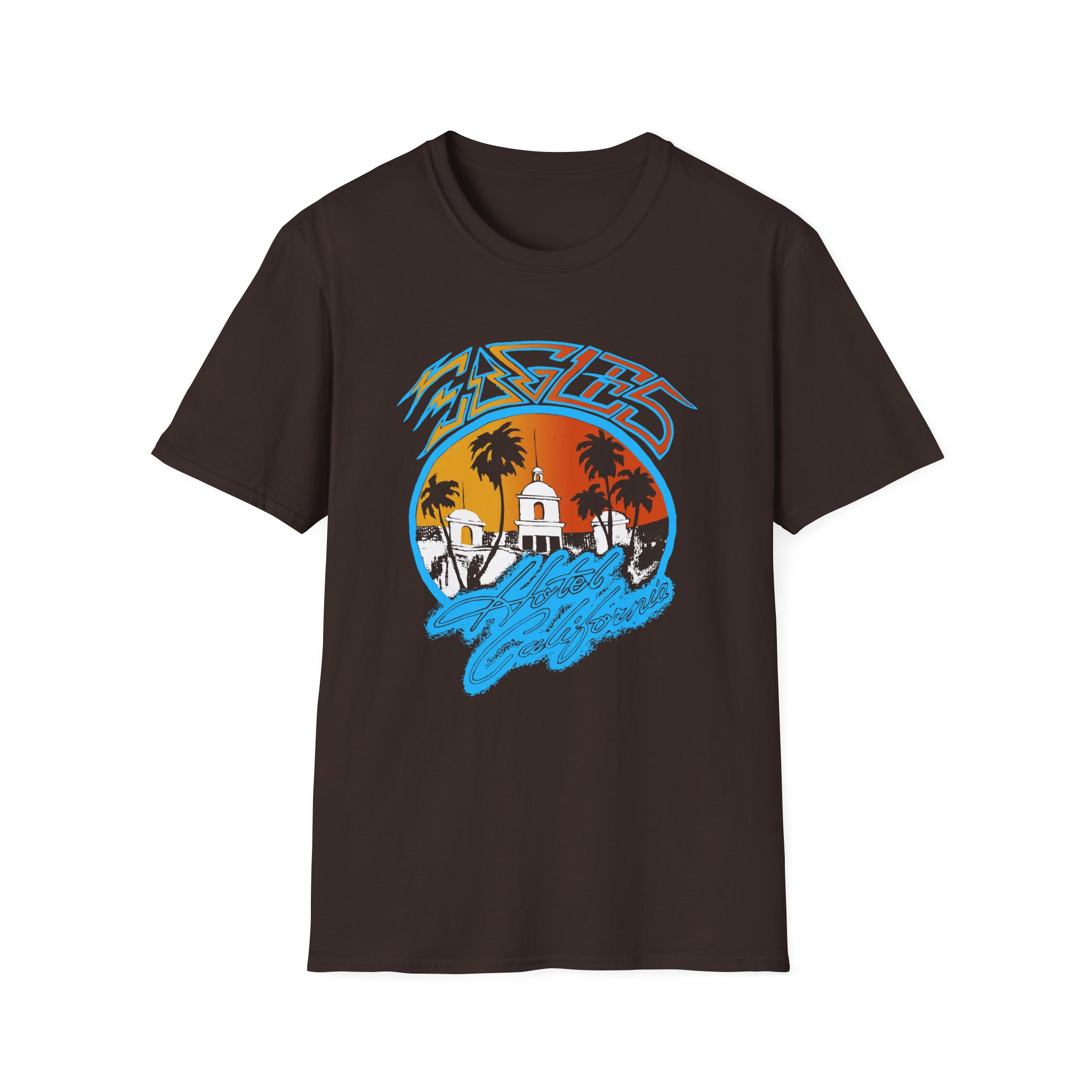 The Eagles Hotel California Unisex Softstyle T-Shirt - Image 3