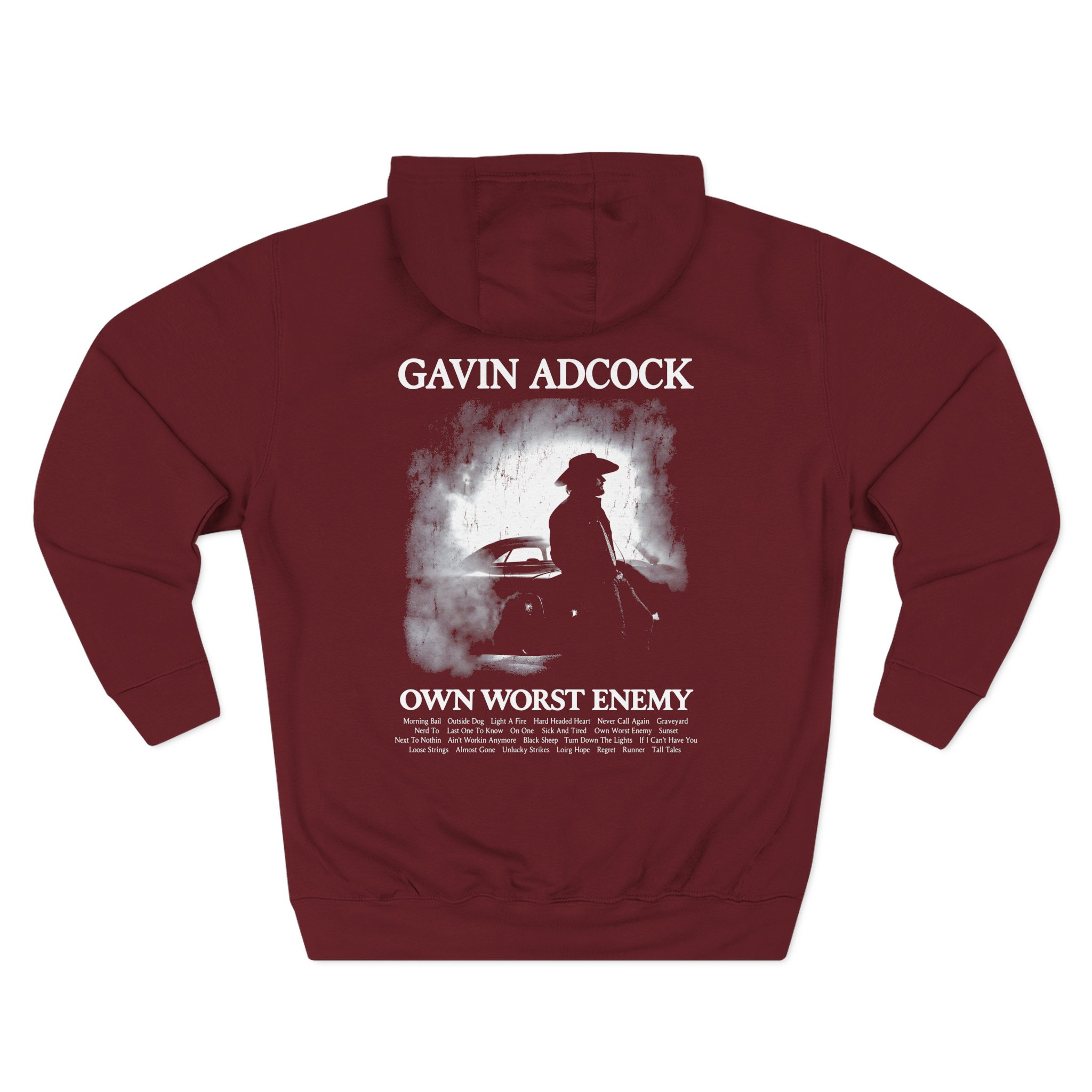 Gavin Adcock My Own Worst Enemy Three-Panel Fleece Hoodie - Image 10