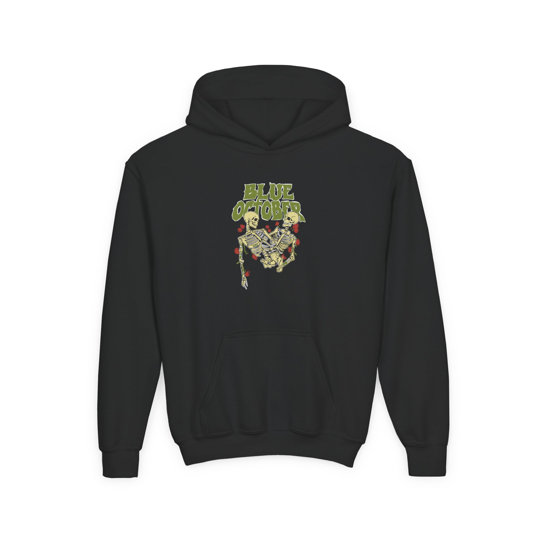 Blue October Skeleton Buddies Youth Heavy Blend Hooded Sweatshirt