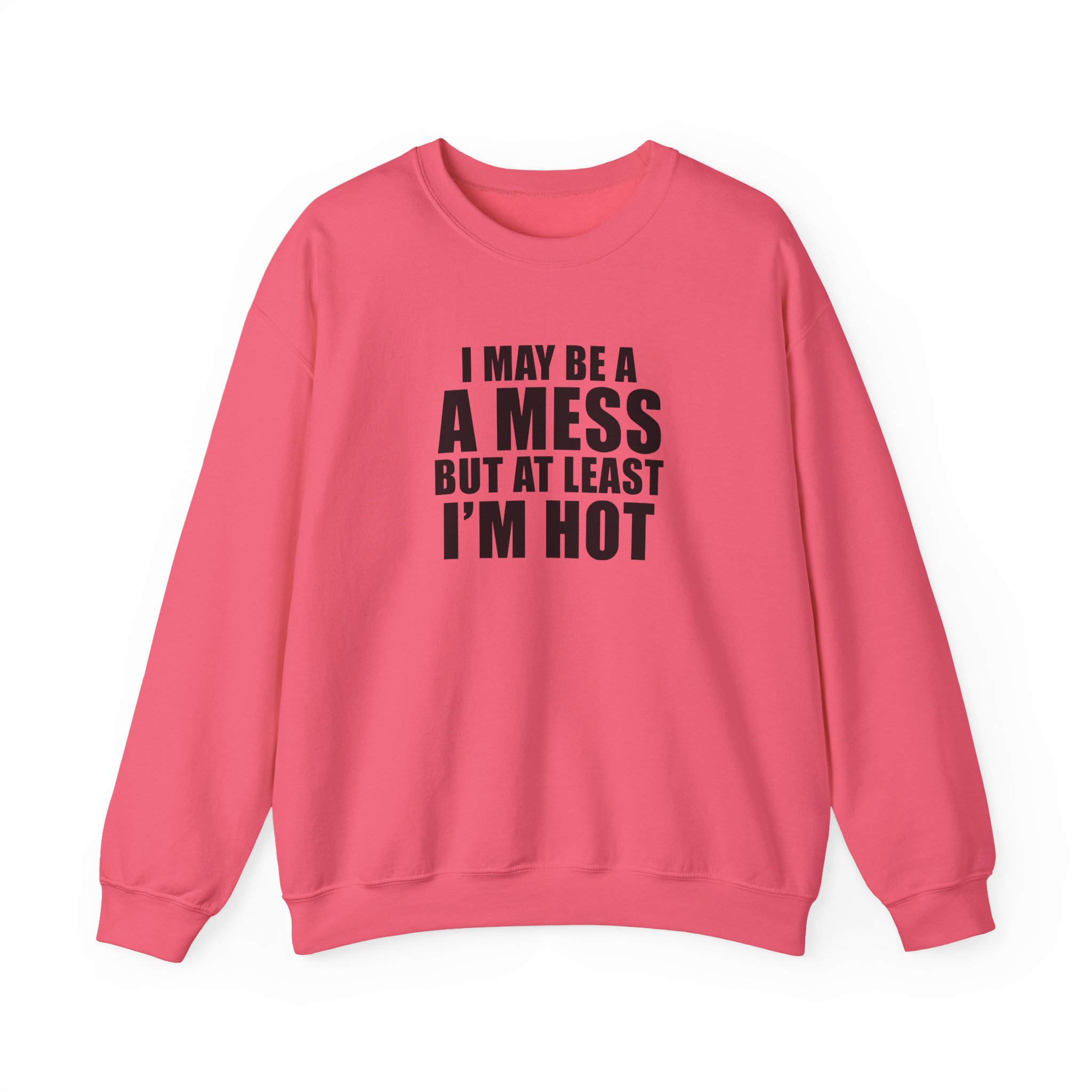 Alix Earle I May Be a a Mess but at Least I’m Hot Unisex Heavy Blend™ Crewneck Sweatshirt - Image 15