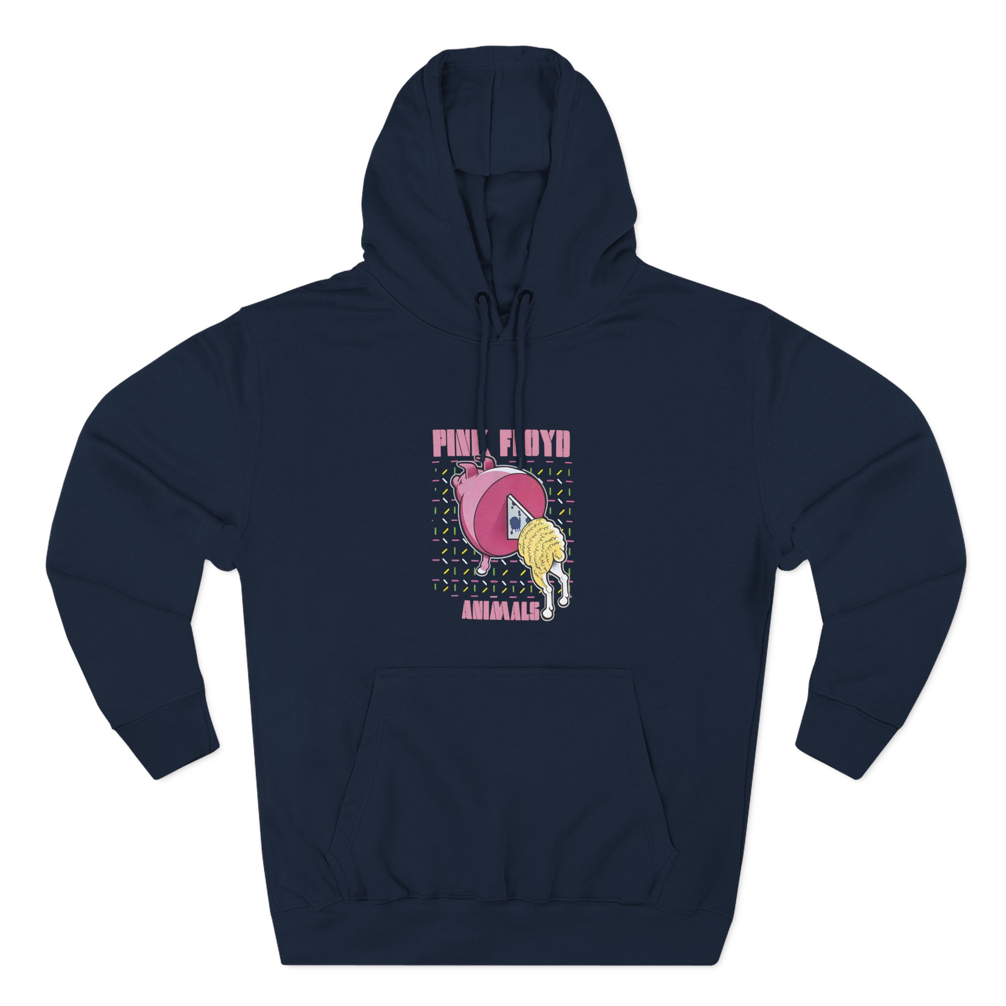 Pink Floyd Animals Oink Oink Three-Panel Fleece Hoodie - Image 7