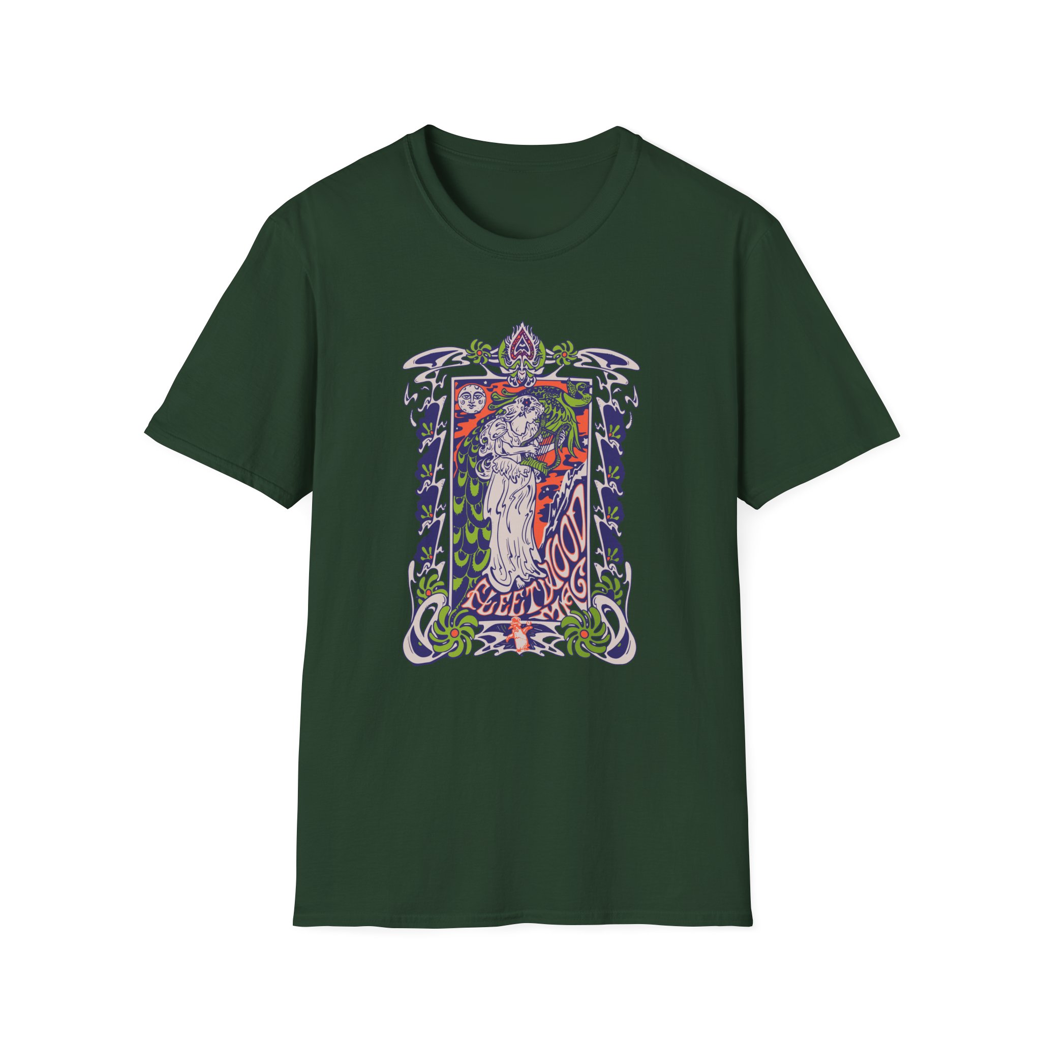 Fleetwood Mac Lady Lyre Unisex Softstyle T-Shirt - Image 9