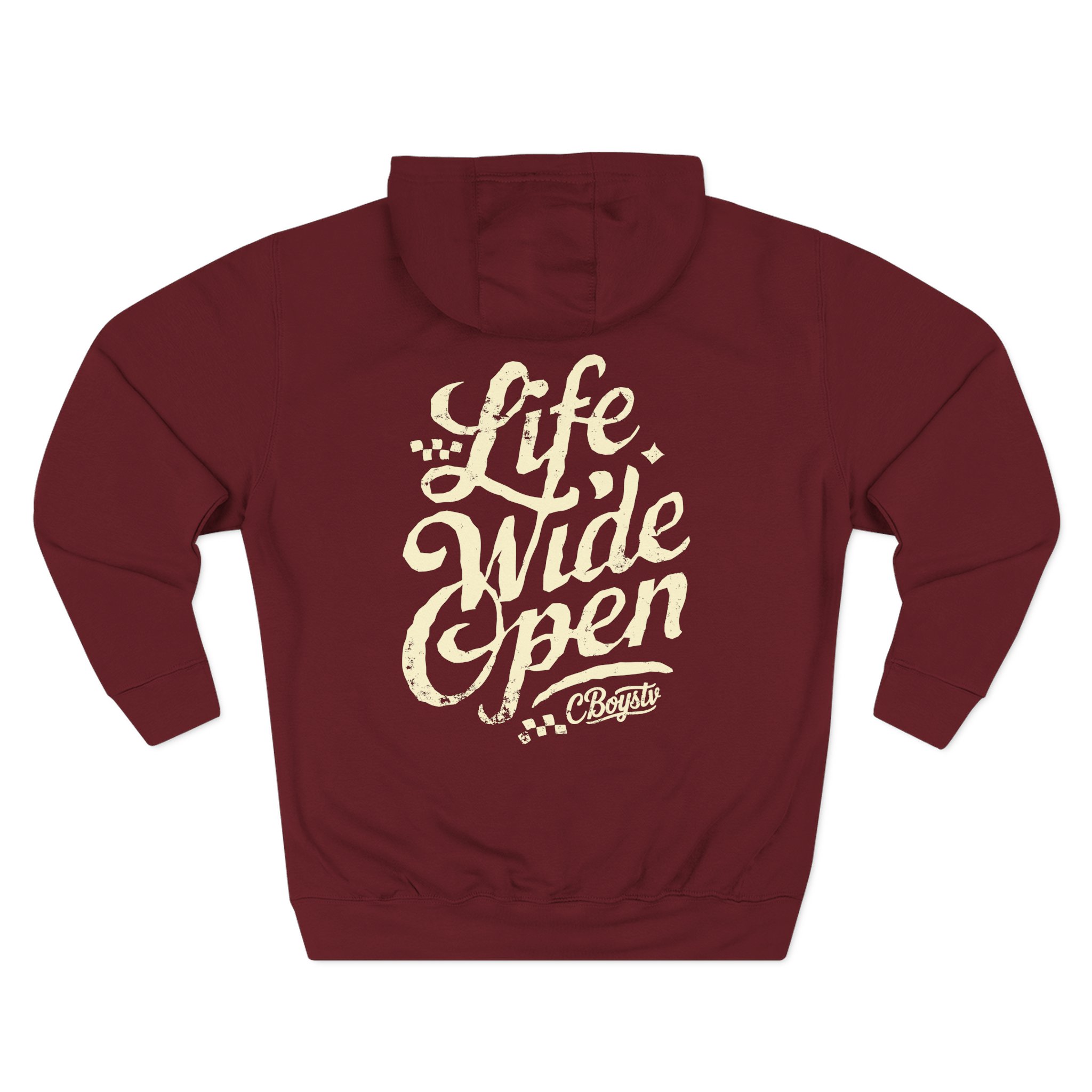 Cboystv Tan Script Three-Panel Fleece Hoodie - Image 16