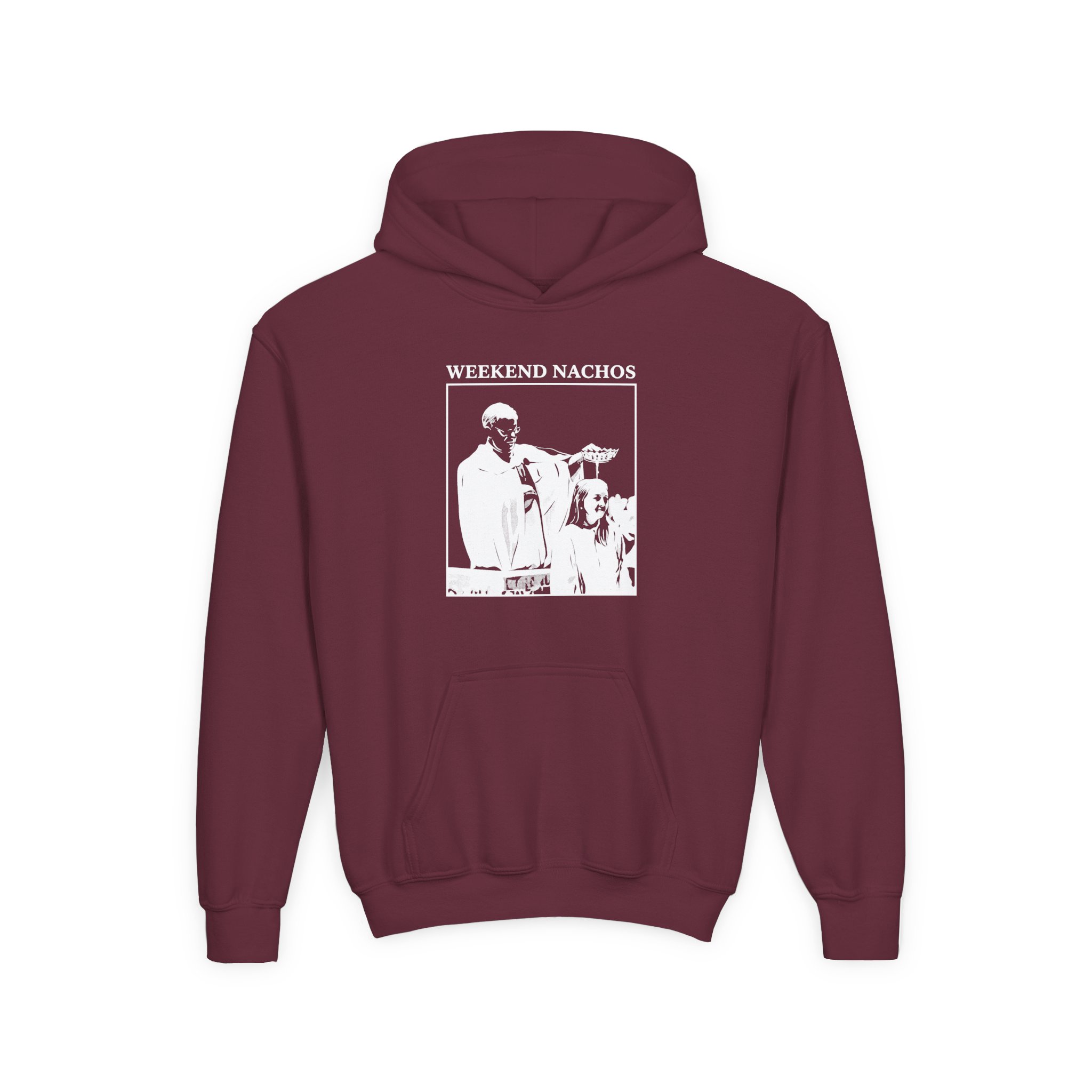 Youth Weekend Nachos Heavy Blend Hooded Sweatshirt - Image 3