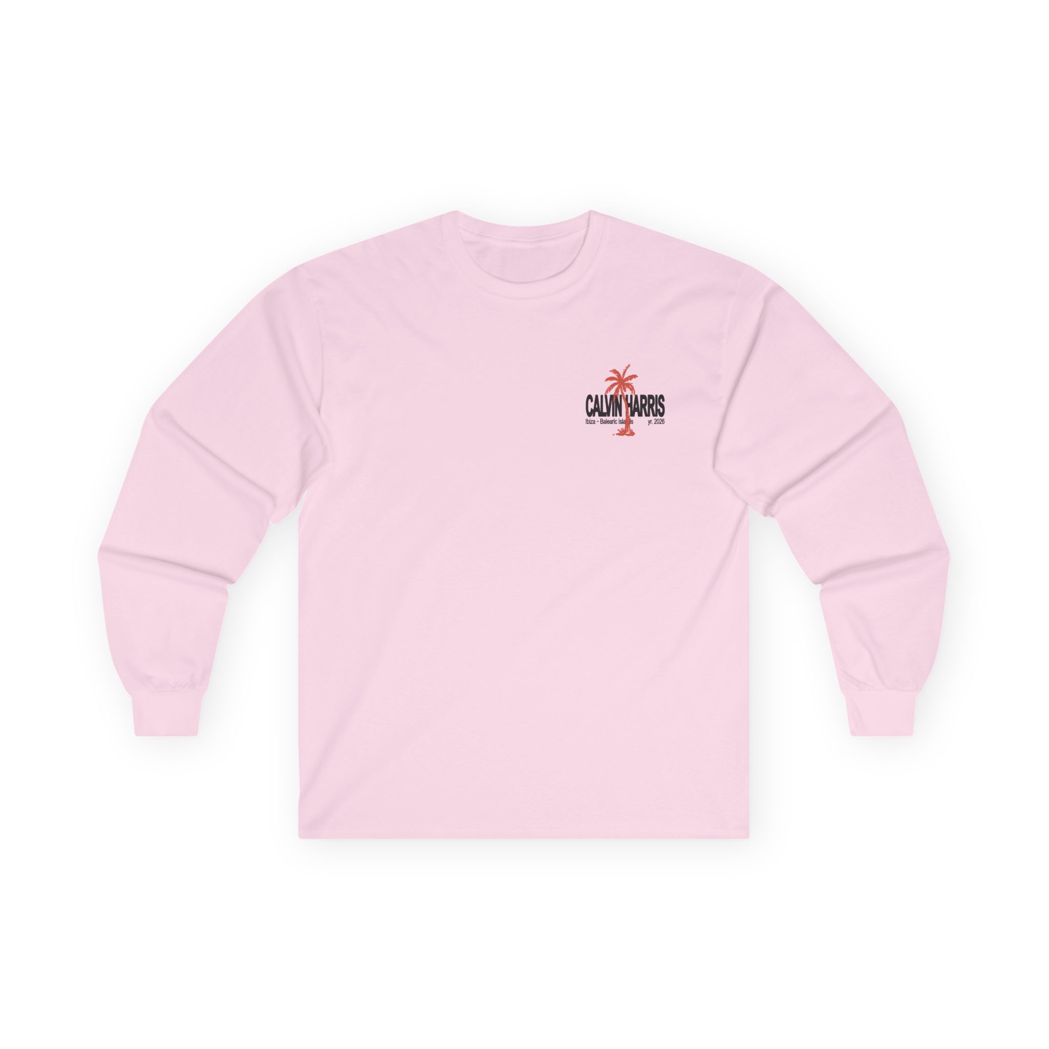 Calvin Harris Ecru Palm Unisex Ultra Cotton Long Sleeve Tee - Image 11