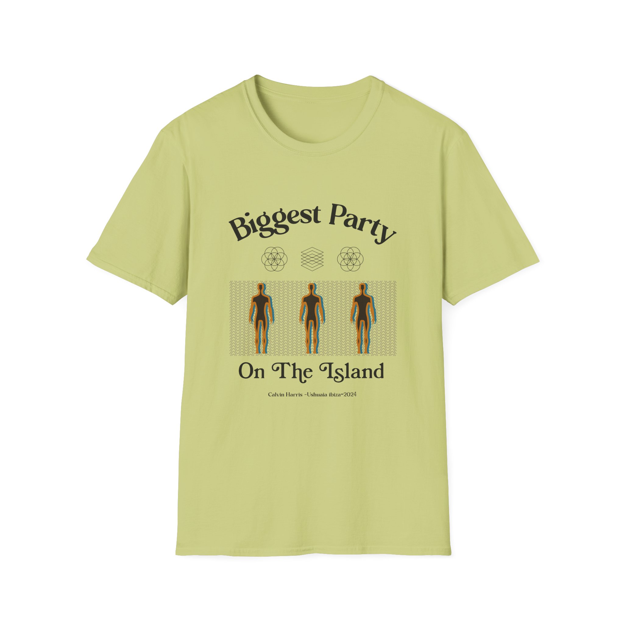 Calvin Harris Ushuaia Higher Island Party Unisex Softstyle T-Shirt - Image 13