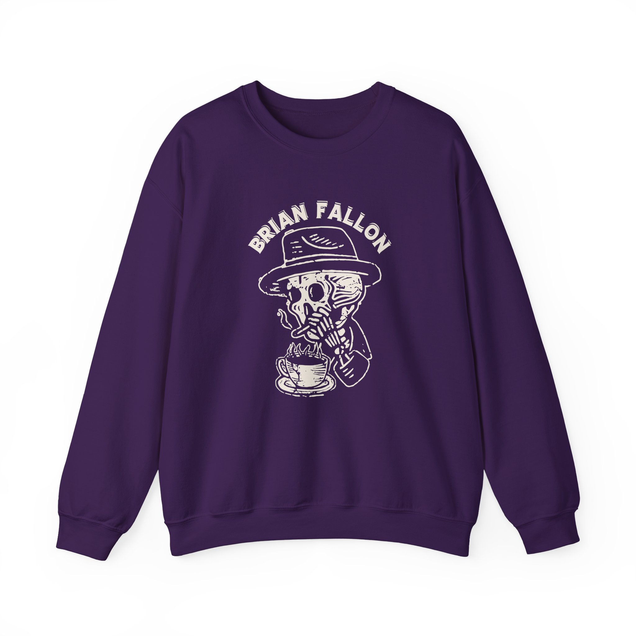 Brian Fallon Smoking Skeleton Unisex Heavy Blend™ Crewneck Sweatshirt - Image 15