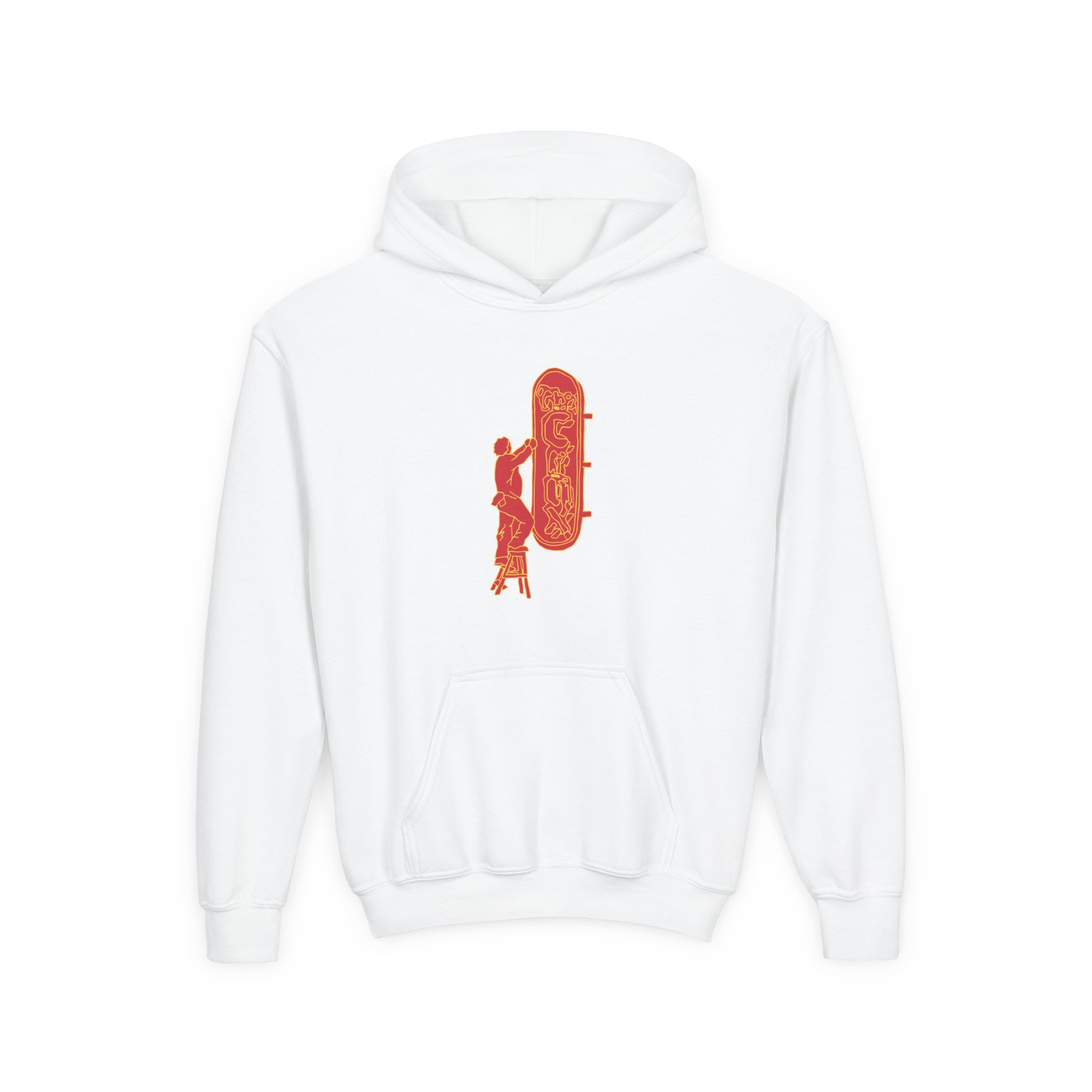 Djo The Crux Sign Youth Heavy Blend Hooded Sweatshirt - Image 3
