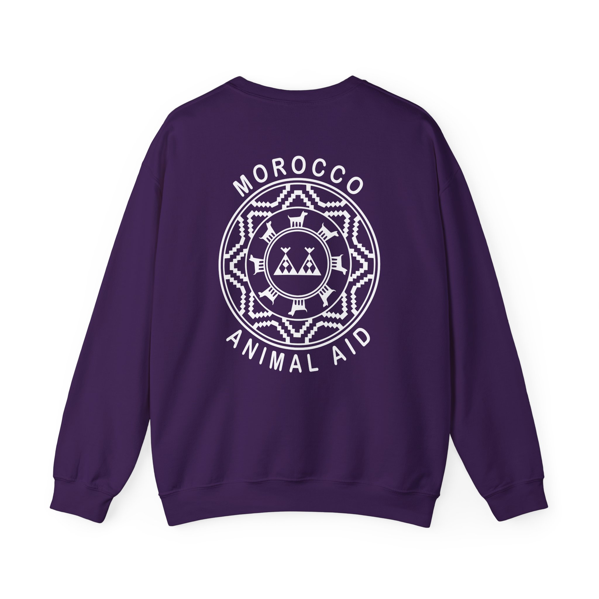 Kinging It Morocco Animal Aid Unisex Heavy Blend™ Crewneck Sweatshirt - Image 20